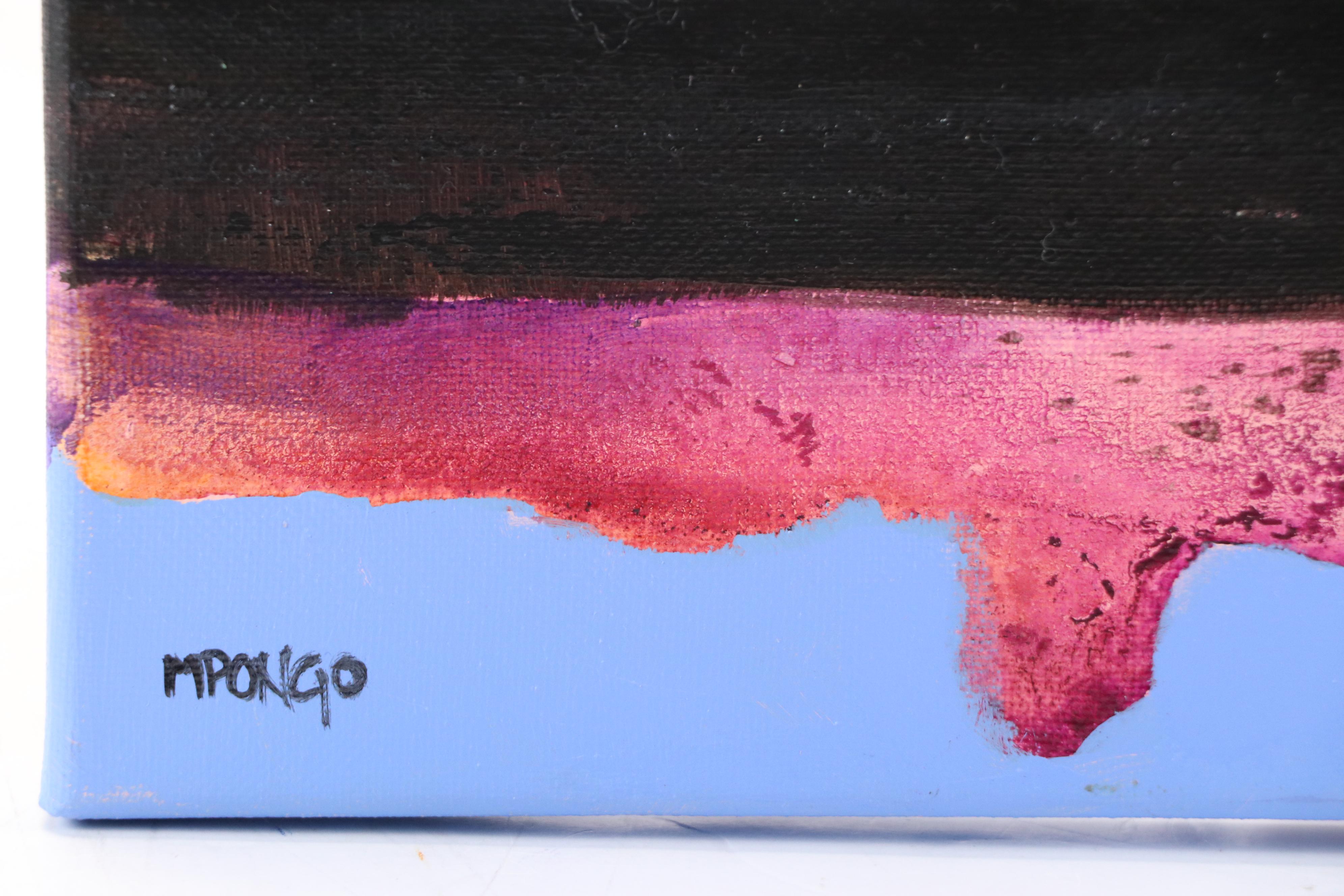 Milagros Pongo Abstract Mixed Media Painting "Singapur," 21st Century