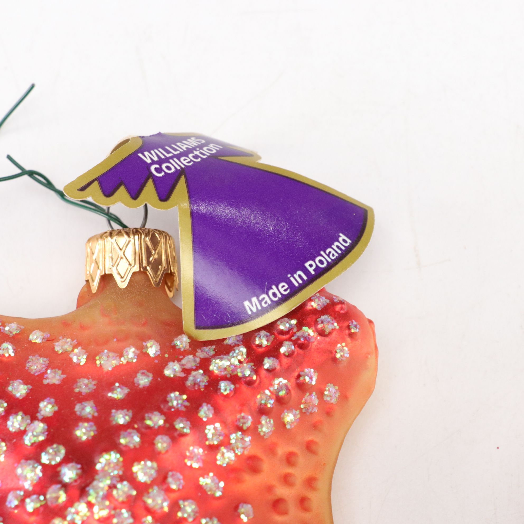 Glitter & Ribbon Fish with Other Nautical Christmas Tree Ornaments