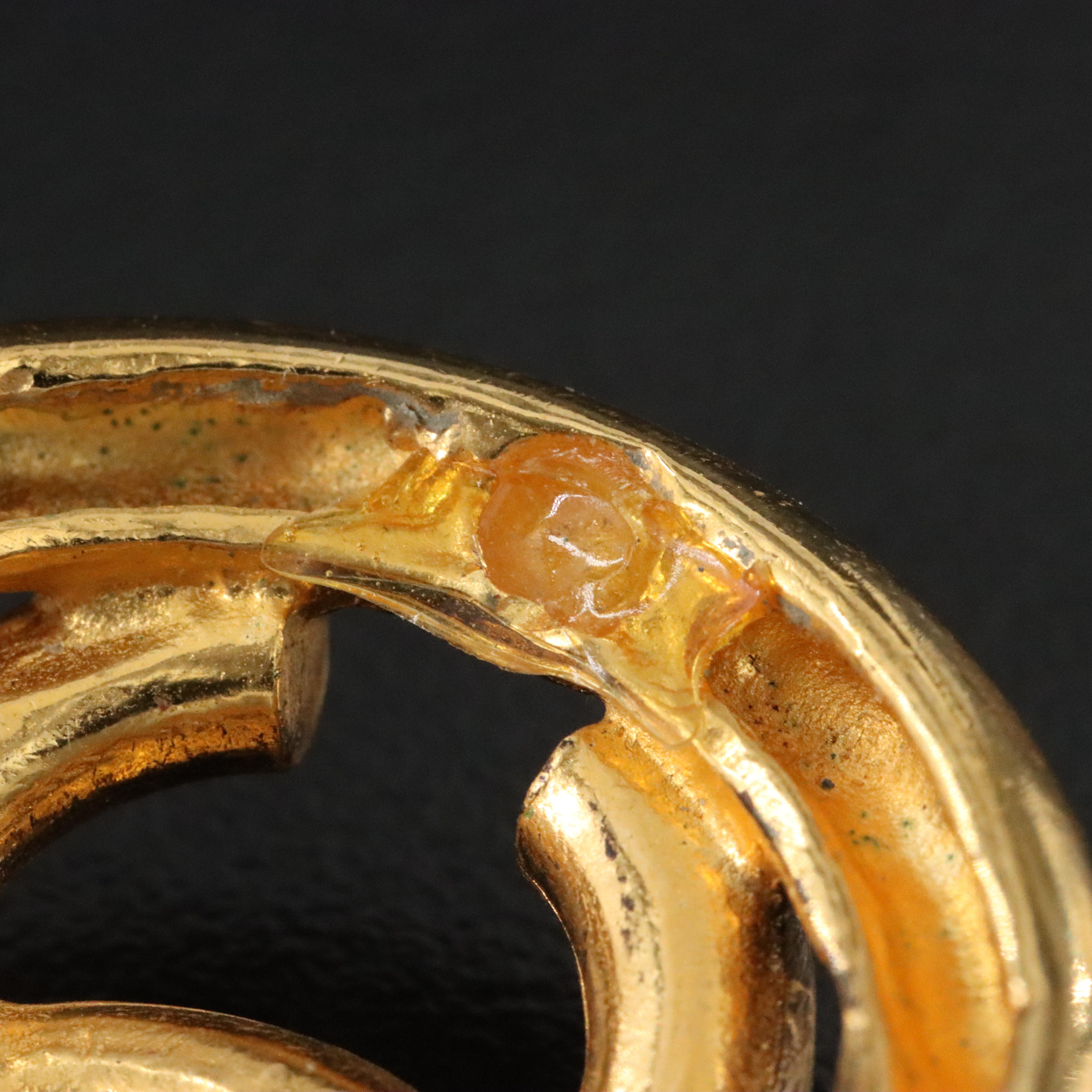 Chanel CC Clip Earrings