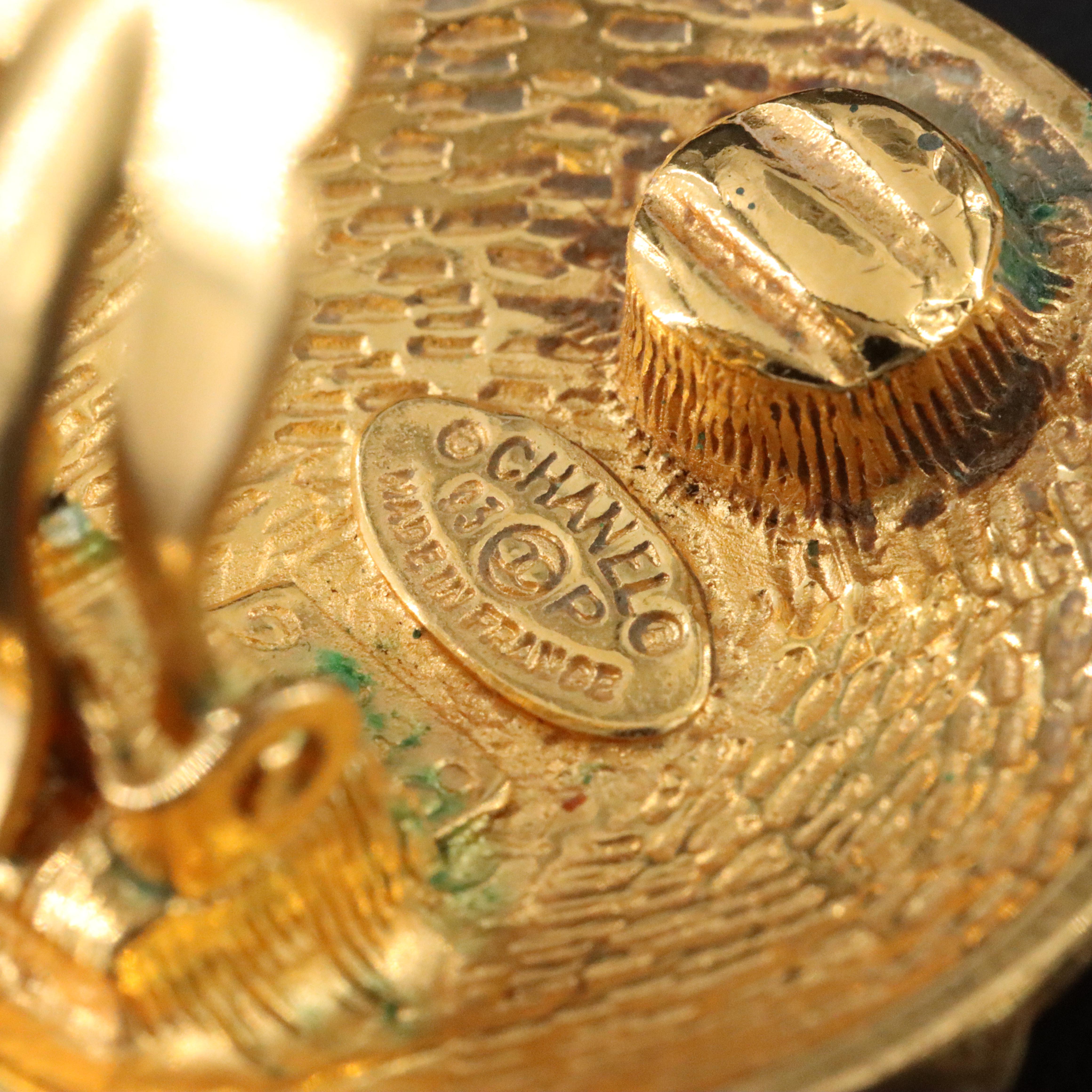 Chanel CC Clip Earrings