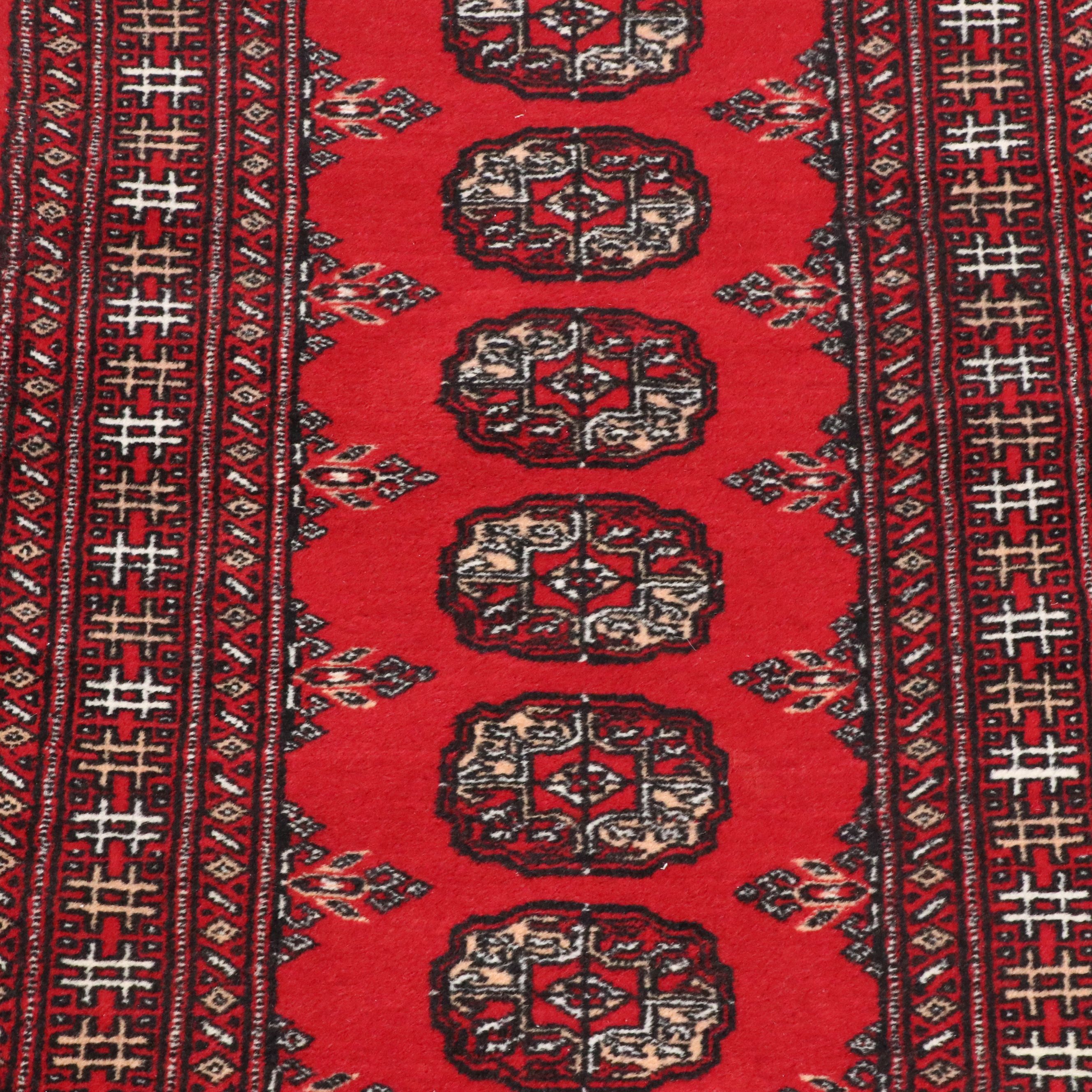 2'2 x 6'3 Hand-Knotted Pakistani Bokhara Carpet Runner