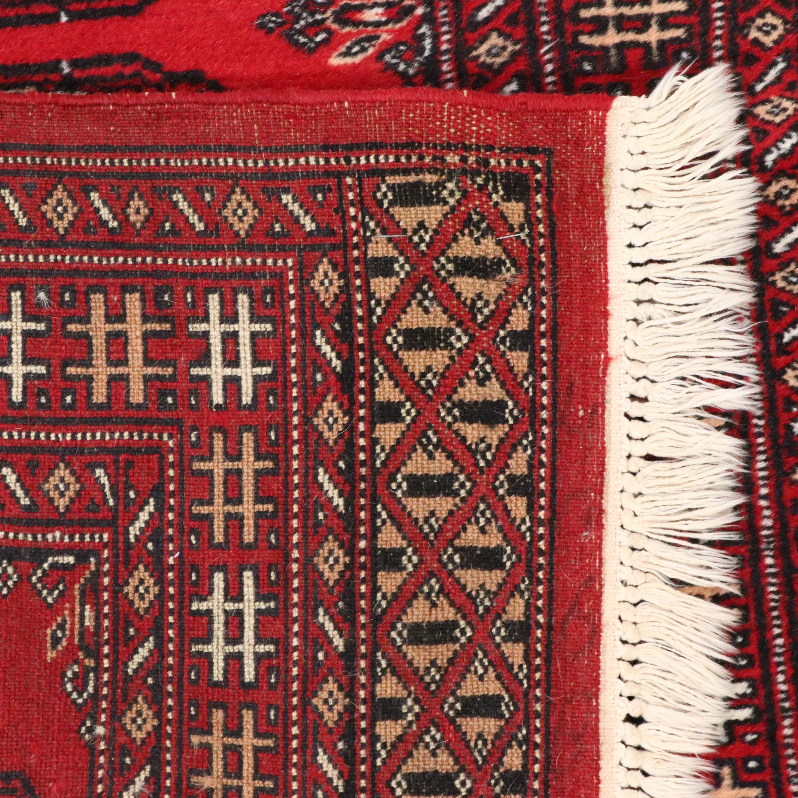 2'2 x 6'3 Hand-Knotted Pakistani Bokhara Carpet Runner