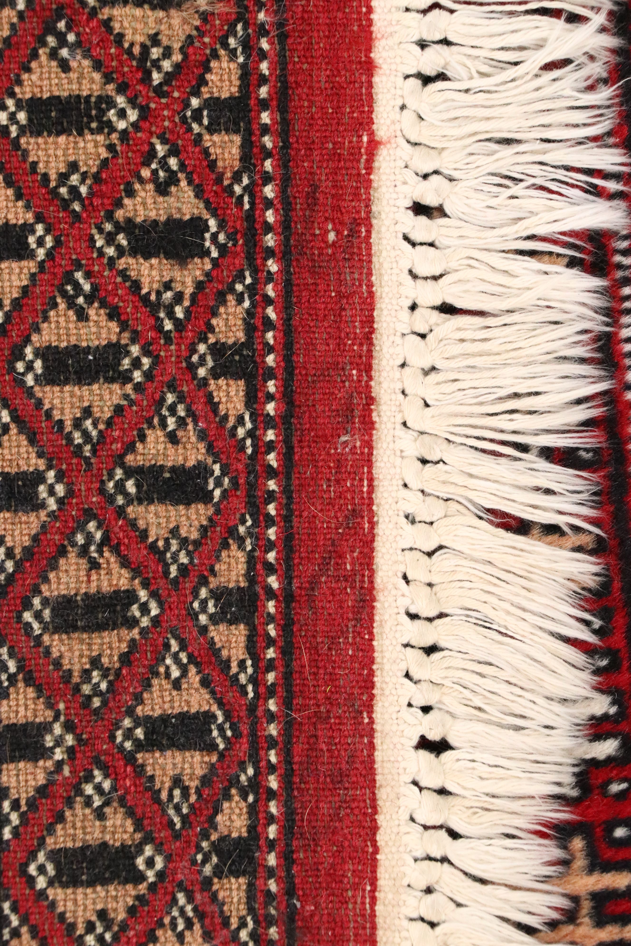 2'2 x 6'3 Hand-Knotted Pakistani Bokhara Carpet Runner