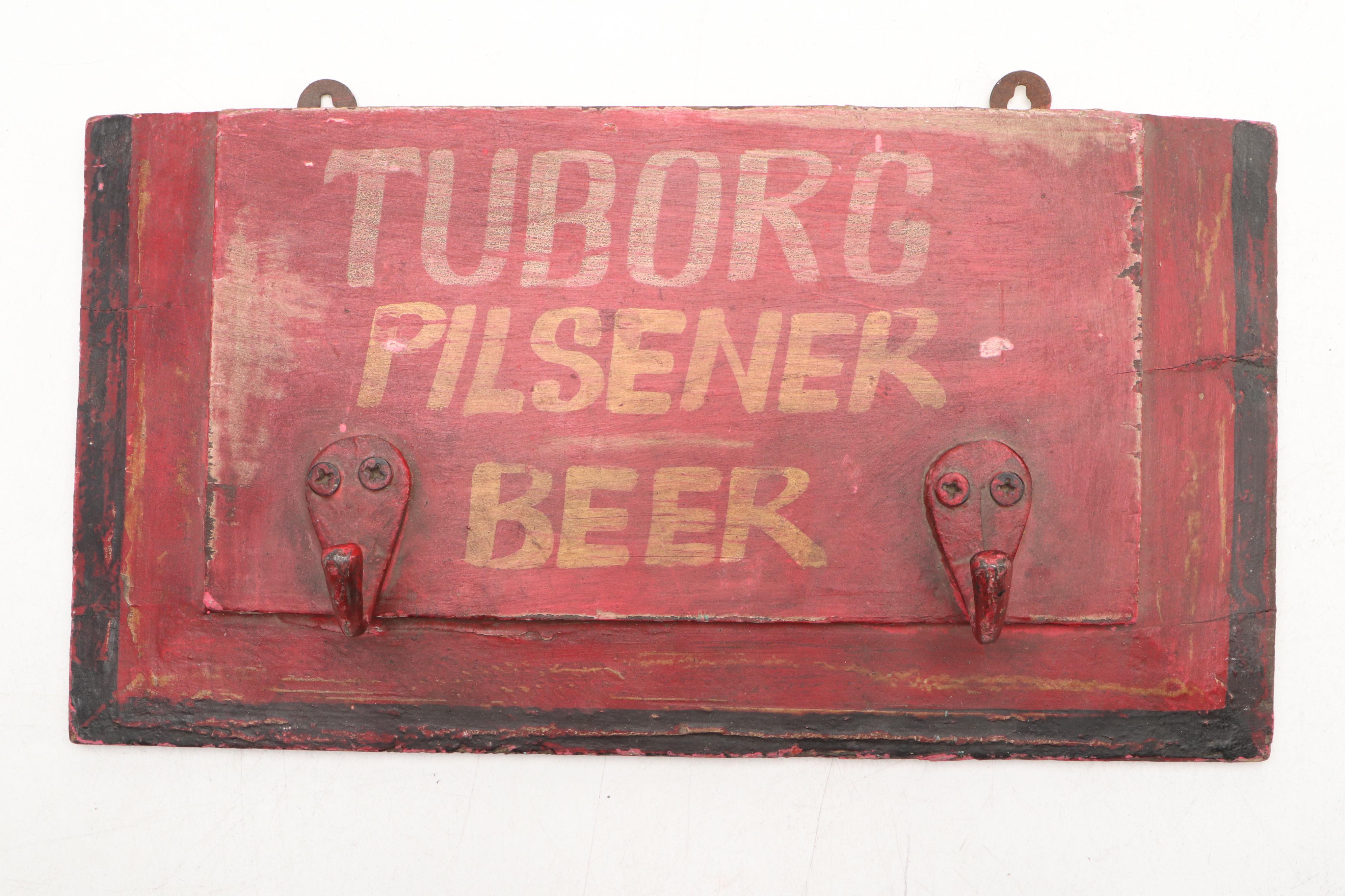 Beer, Pepsi, and Sprite Advertising Hanging Coat Racks