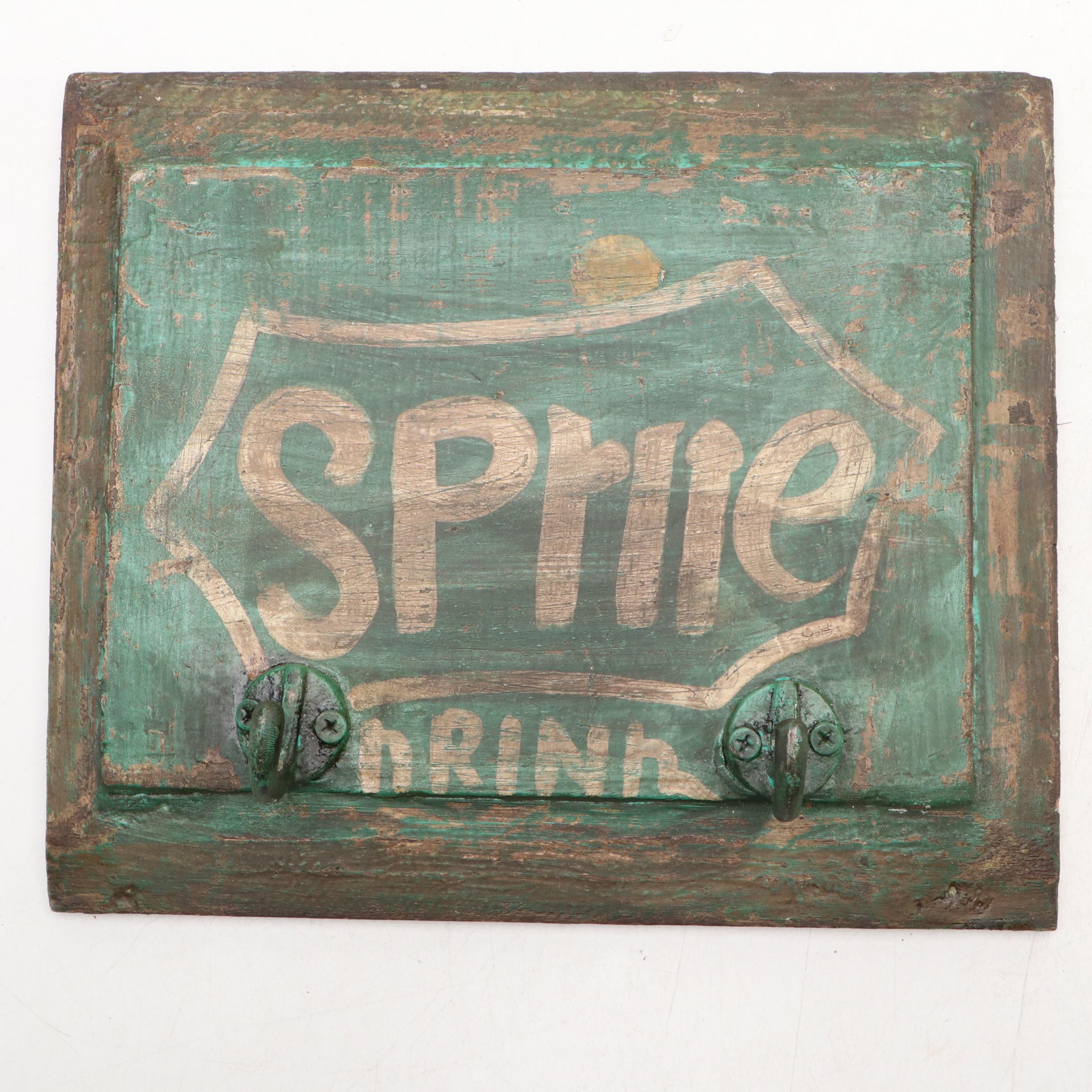 Beer, Pepsi, and Sprite Advertising Hanging Coat Racks