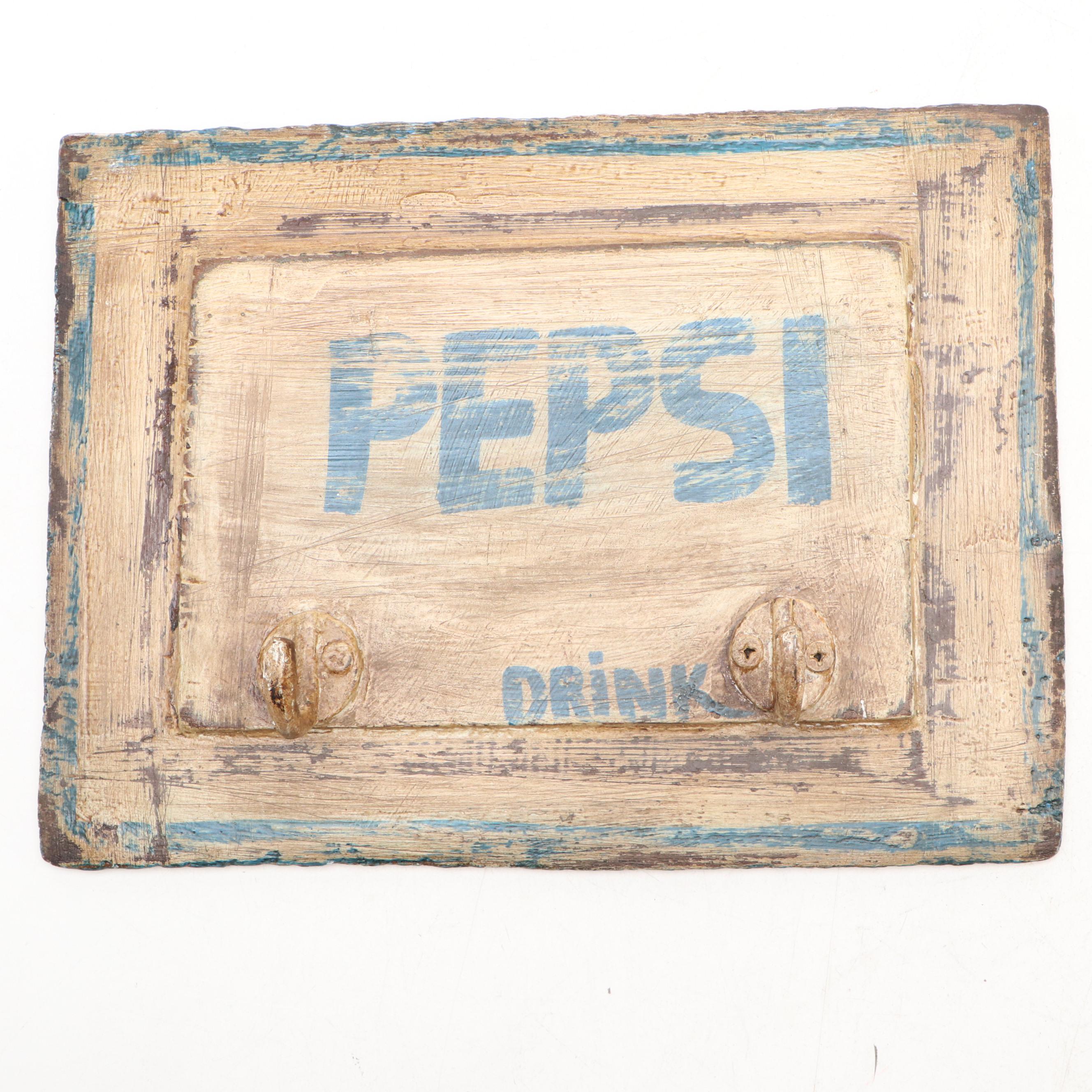 Beer, Pepsi, and Sprite Advertising Hanging Coat Racks