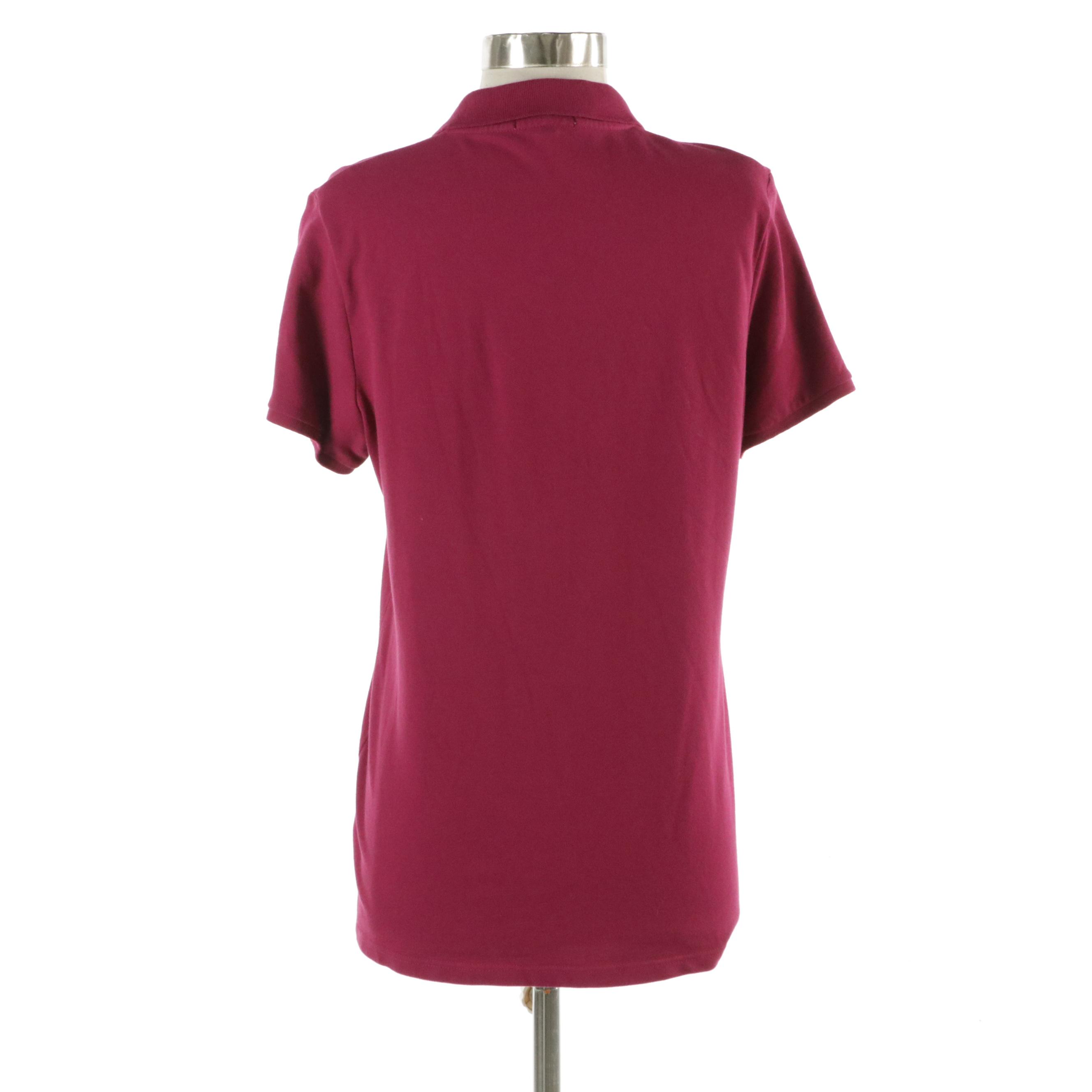 Burberry Brit Polo Shirt in Stretch Cotton Pique with Check Trim