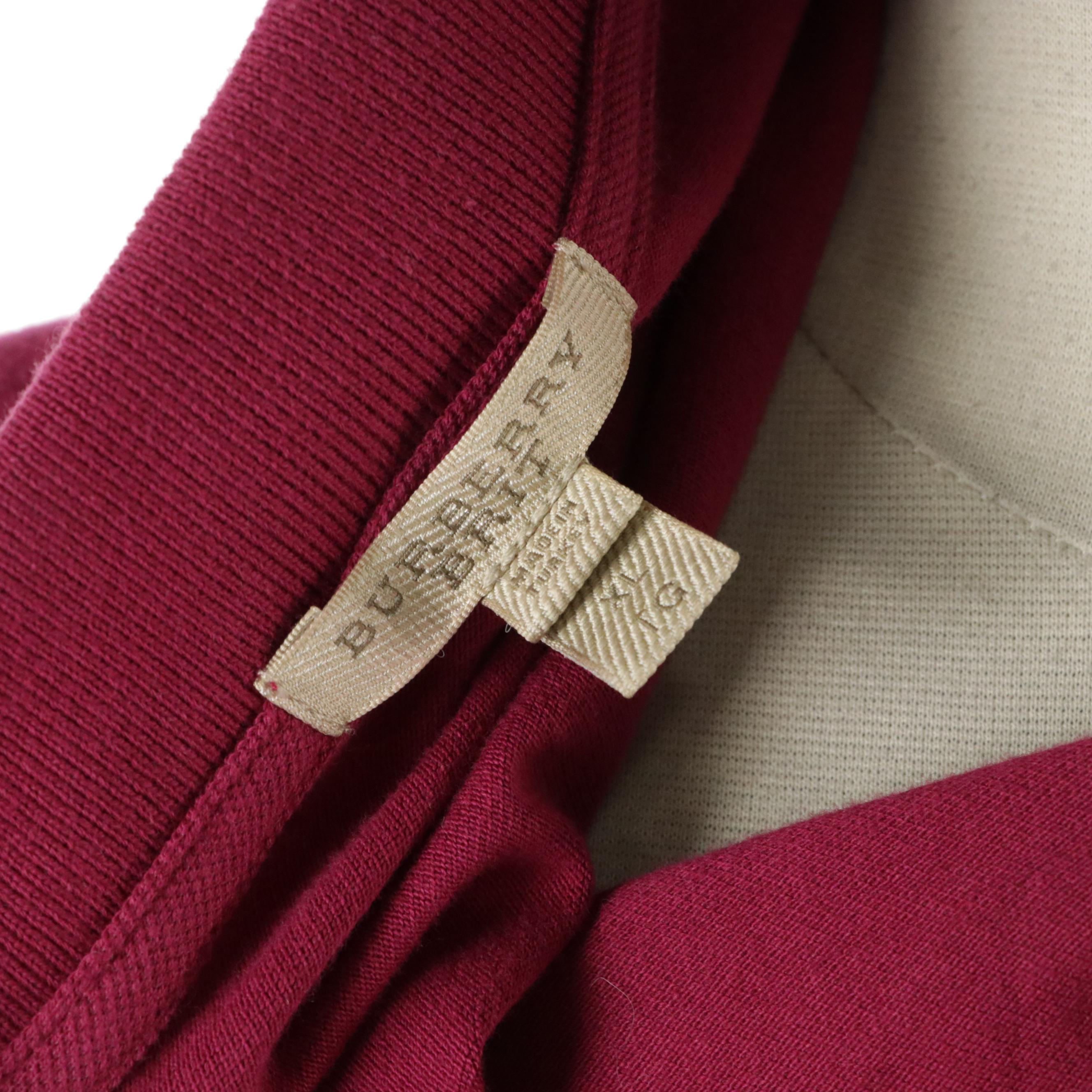 Burberry Brit Polo Shirt in Stretch Cotton Pique with Check Trim