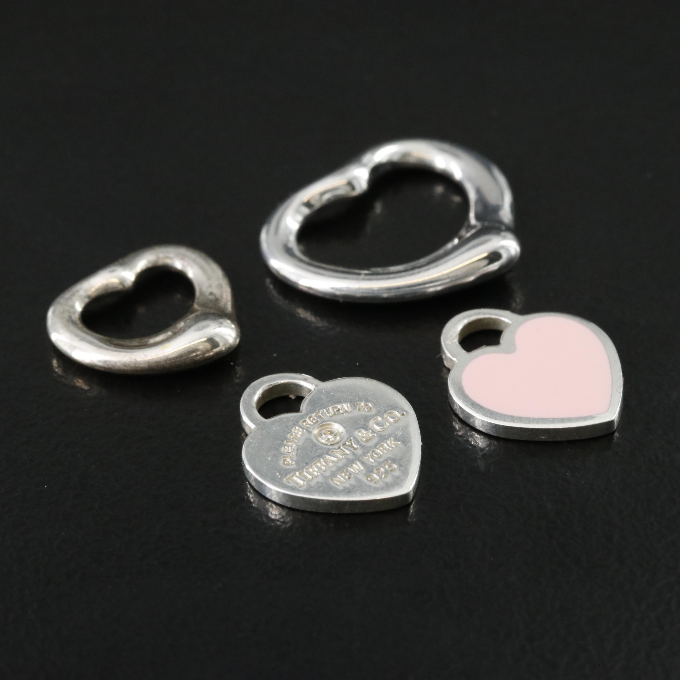 Tiffany & Co. Sterling Heart Pendants Including Peretti and Return to Tiffany
