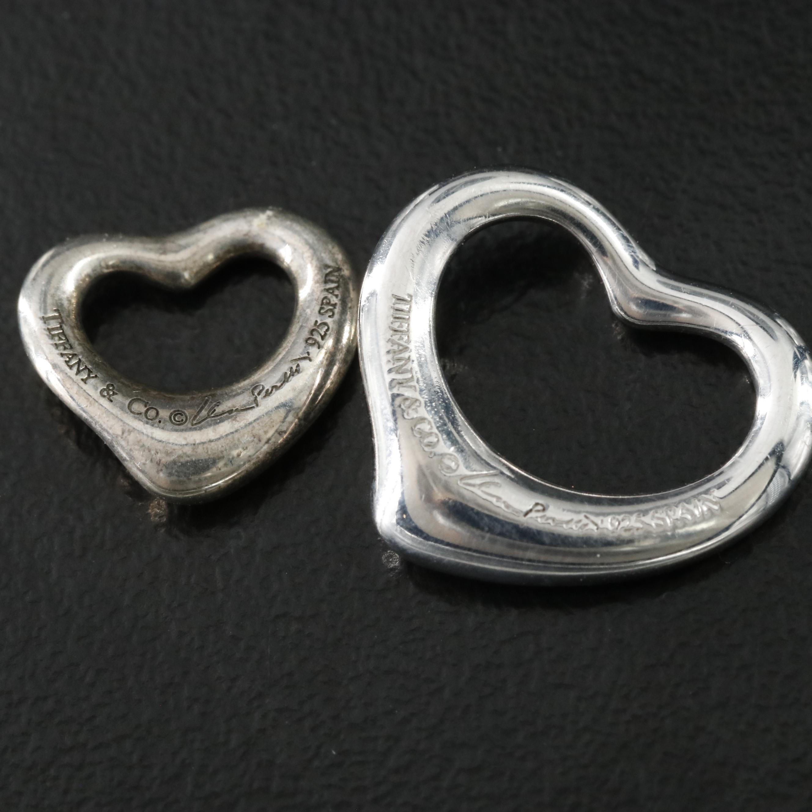 Tiffany & Co. Sterling Heart Pendants Including Peretti and Return to Tiffany