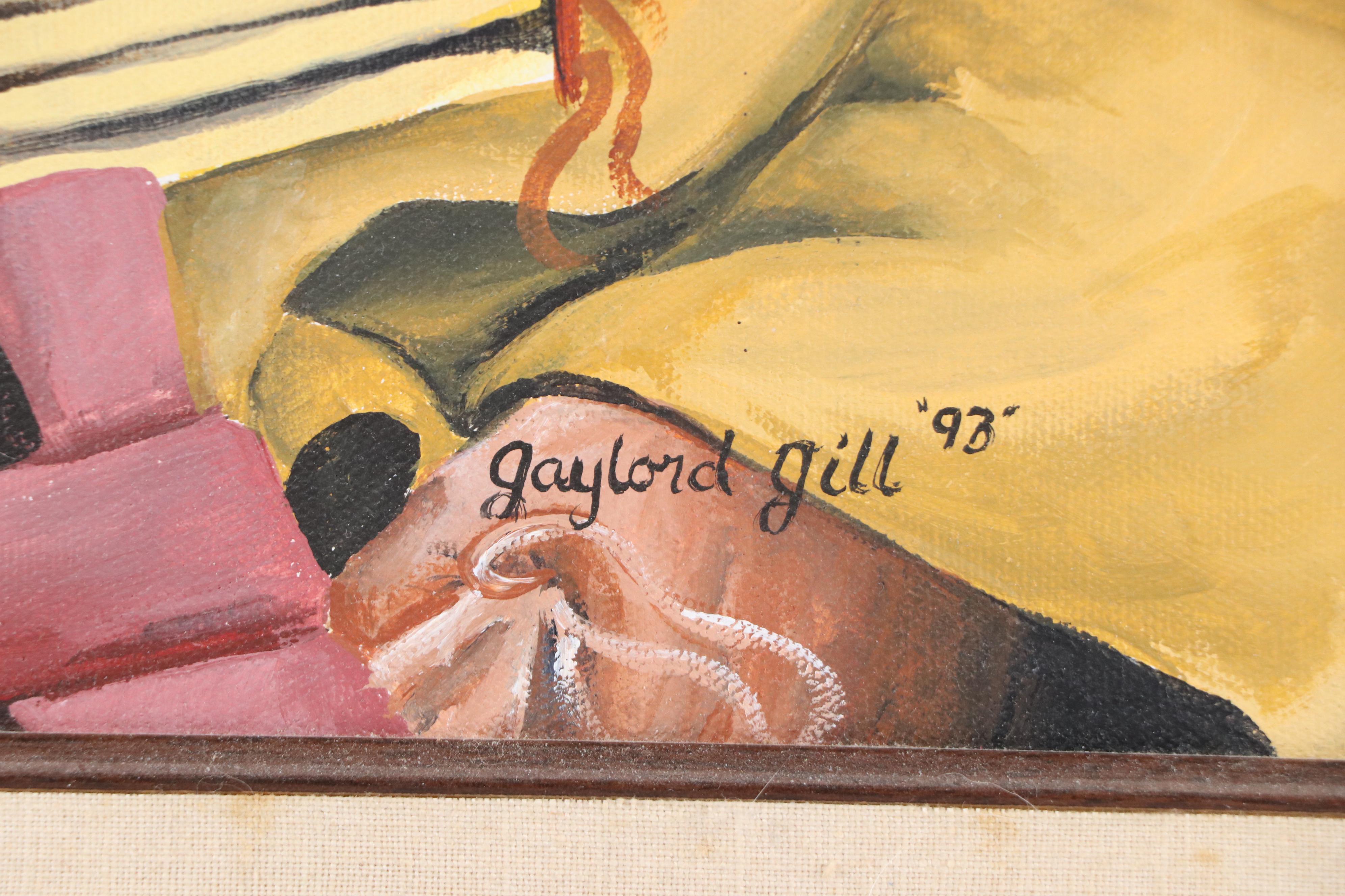 Gaylord Gill Gouache Portrait "Indian Brave," 1998