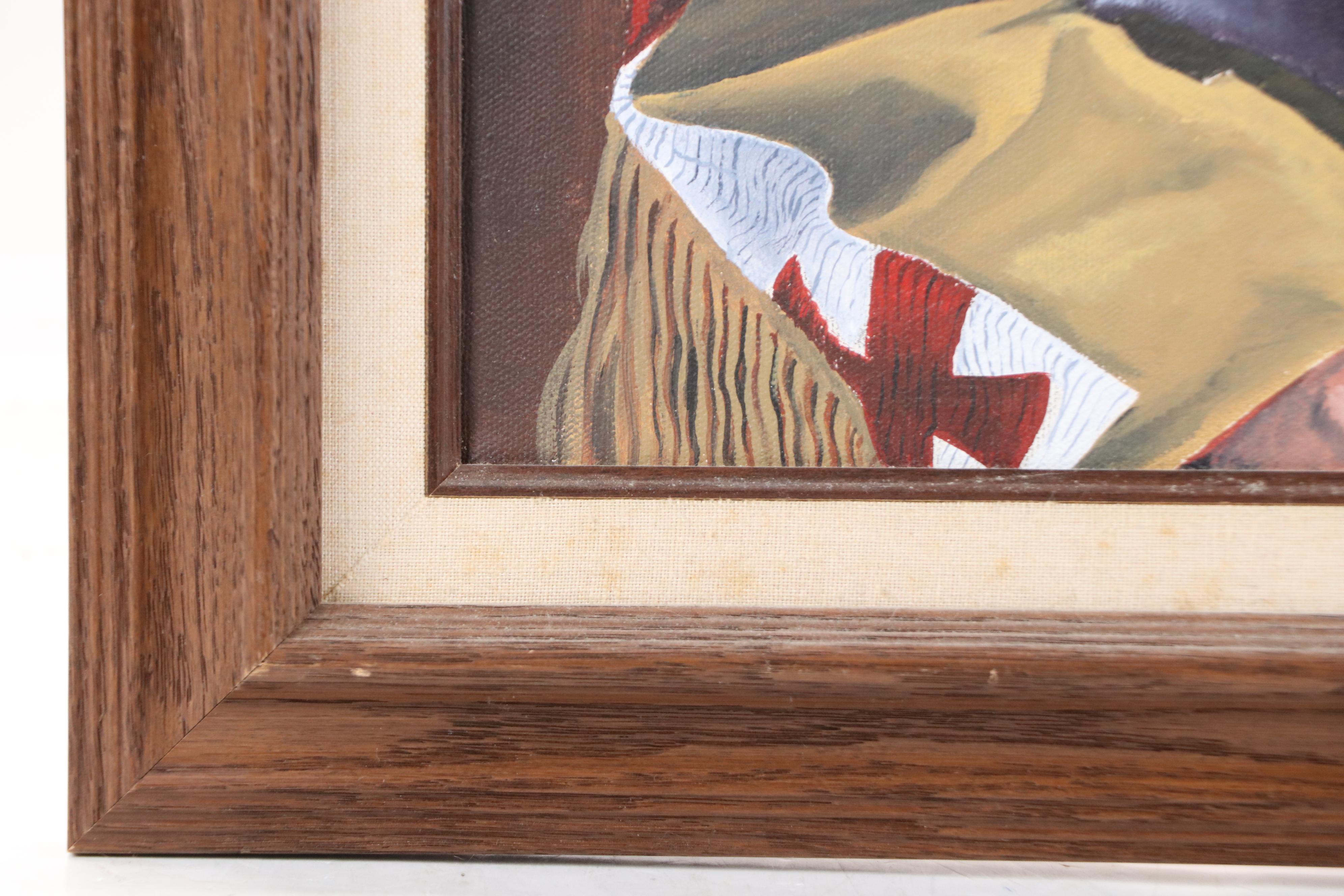 Gaylord Gill Gouache Portrait "Indian Brave," 1998