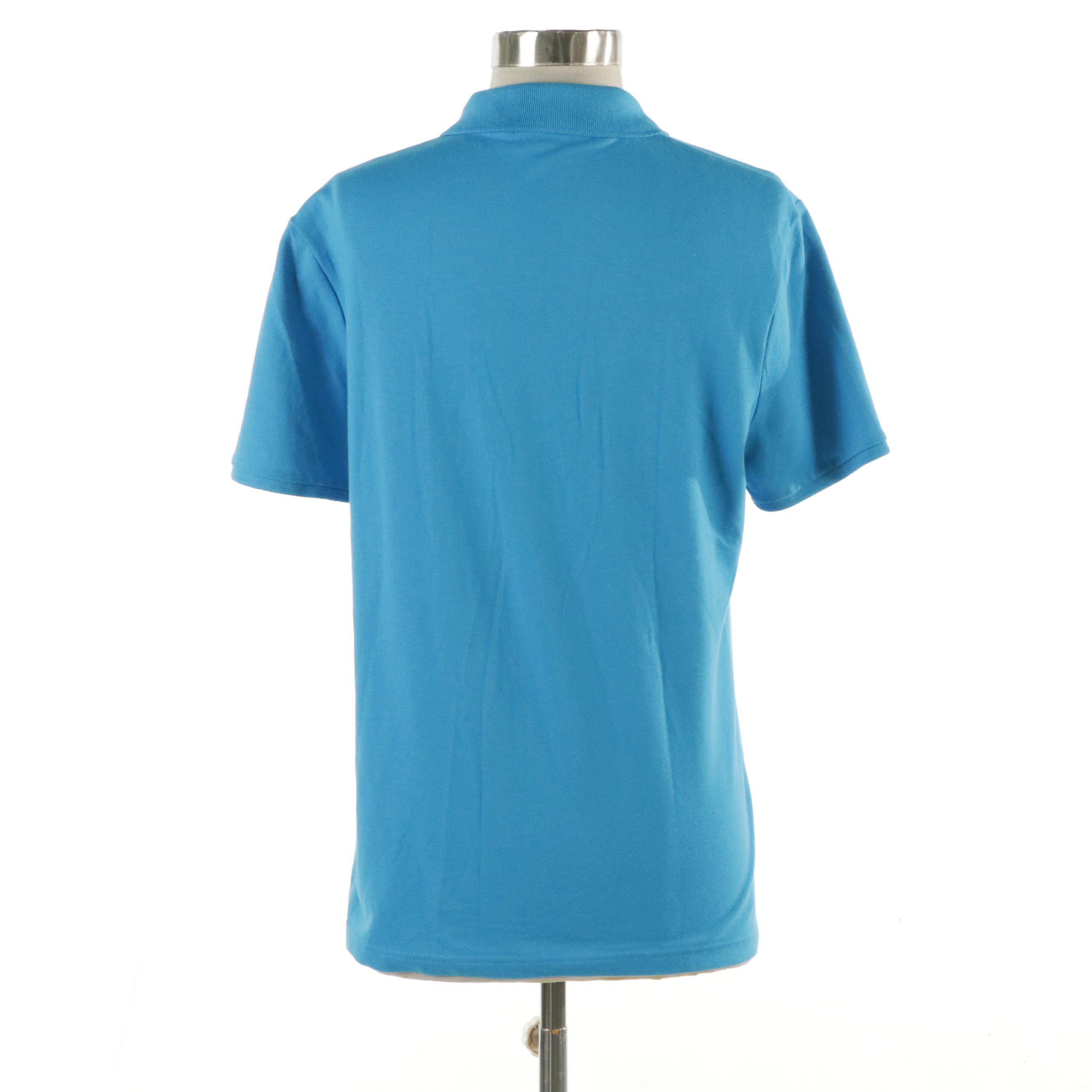 Burberry Brit Polo Shirt in Stretch Cotton Pique with Check Trim