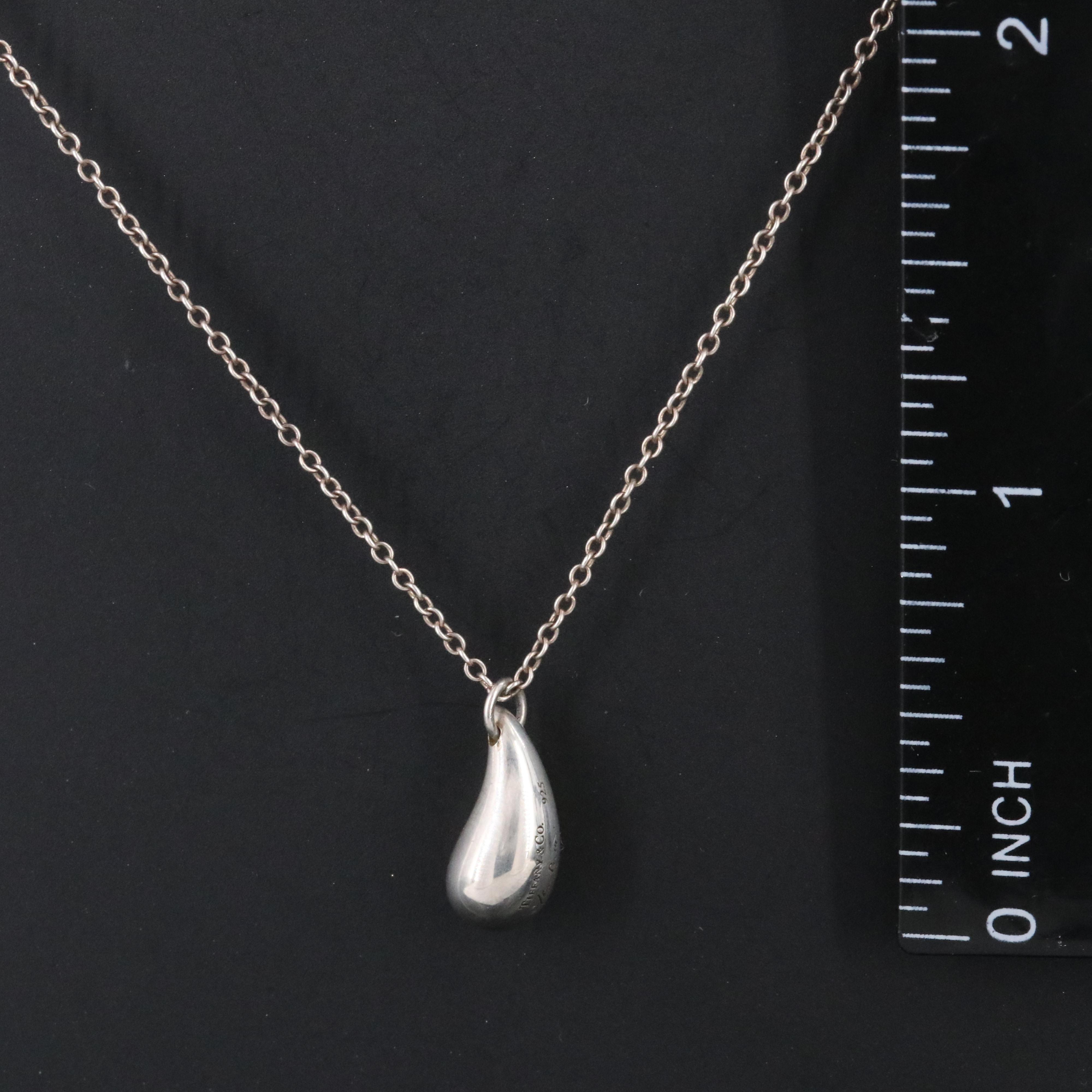 Elsa Peretti for Tiffany & Co. Sterling Teardrop Necklace