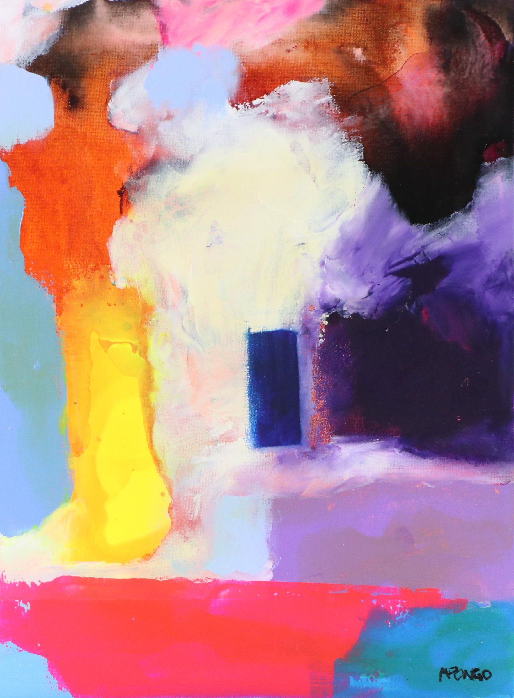 Milagros Pongo Abstract Mixed Media Painting "Amarige," 21st Century