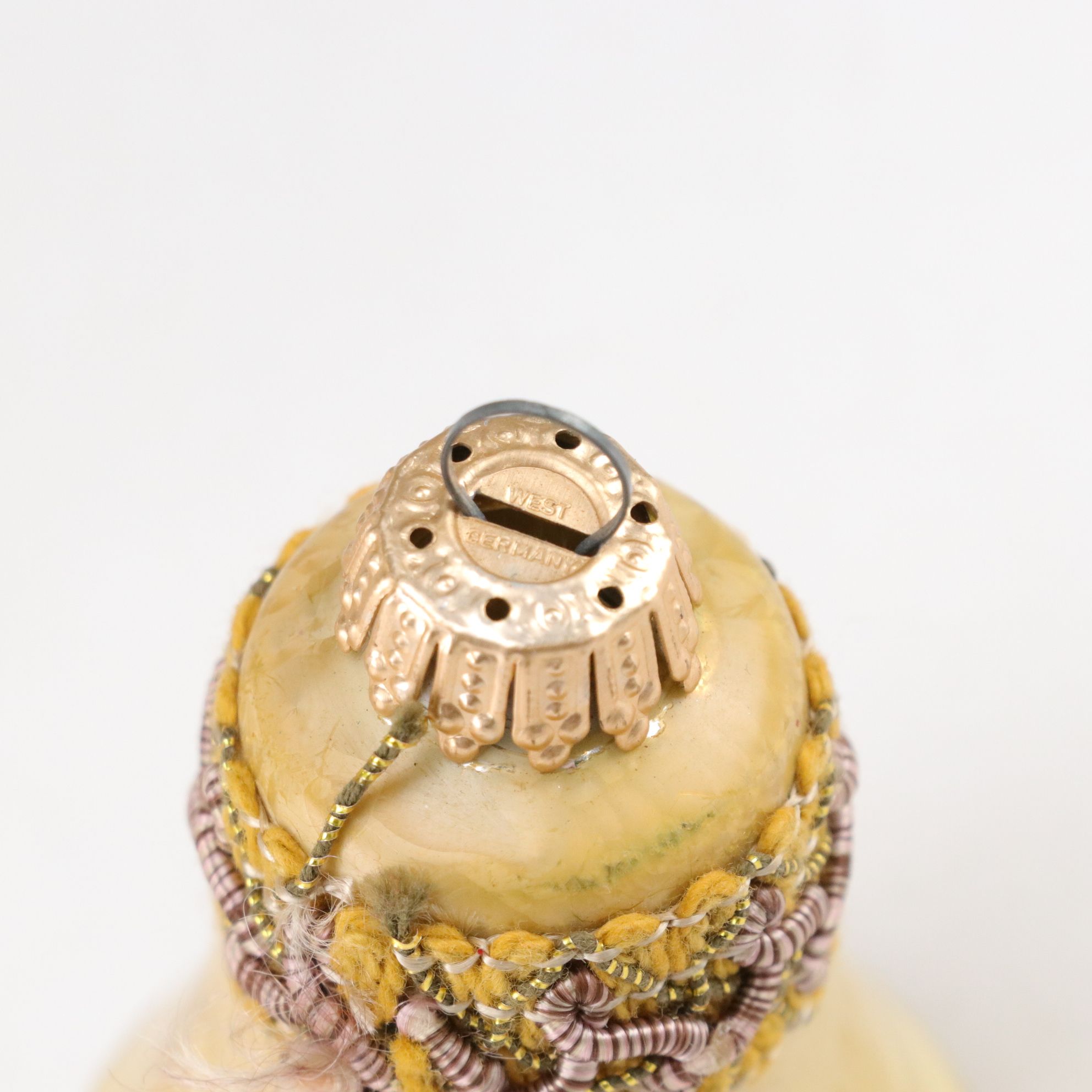 Hand-Painted Bird & Bell Christmas Tree Ornaments