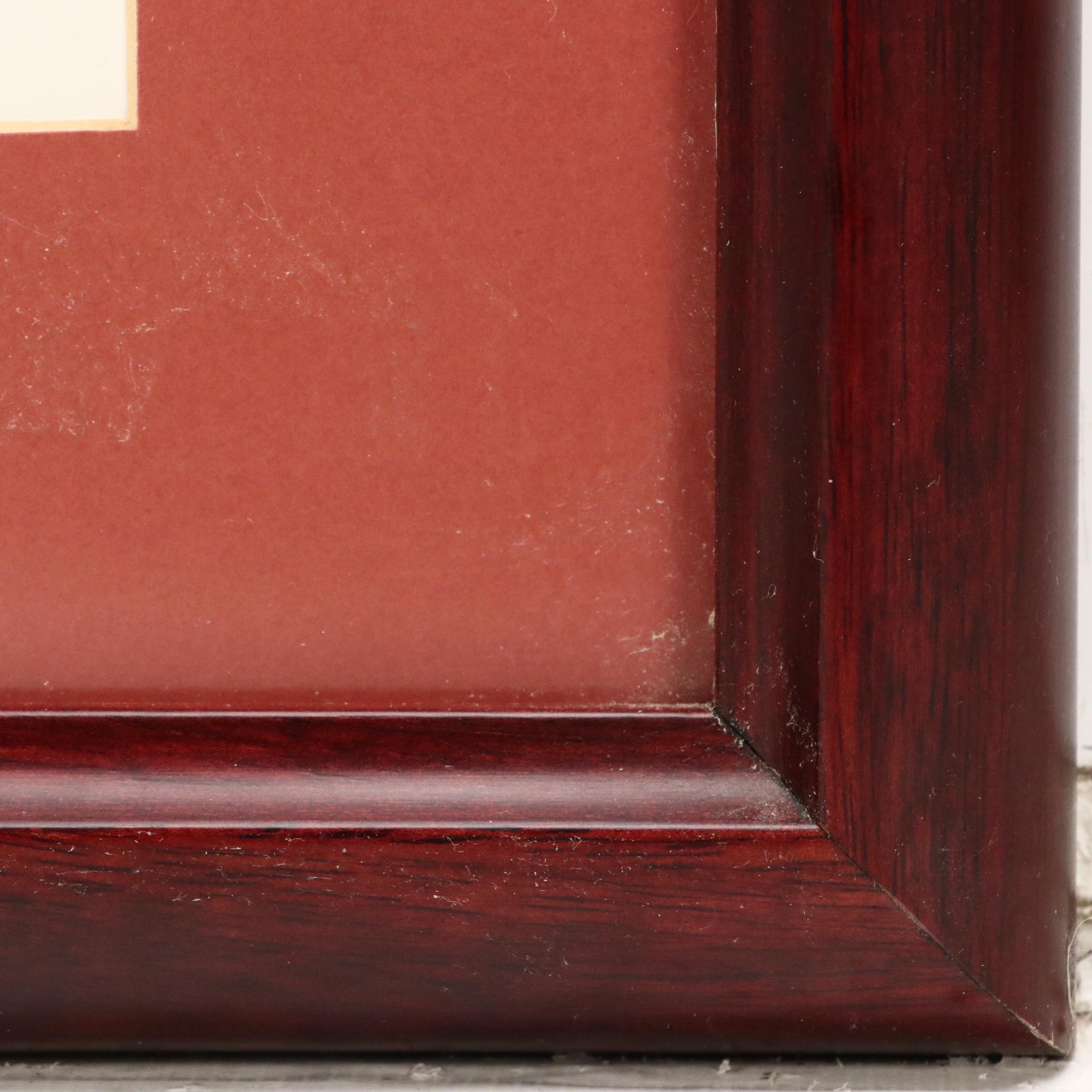 Offset Lithograph After Georgia O'Keeffe "Large Dark Red Leaves on White"