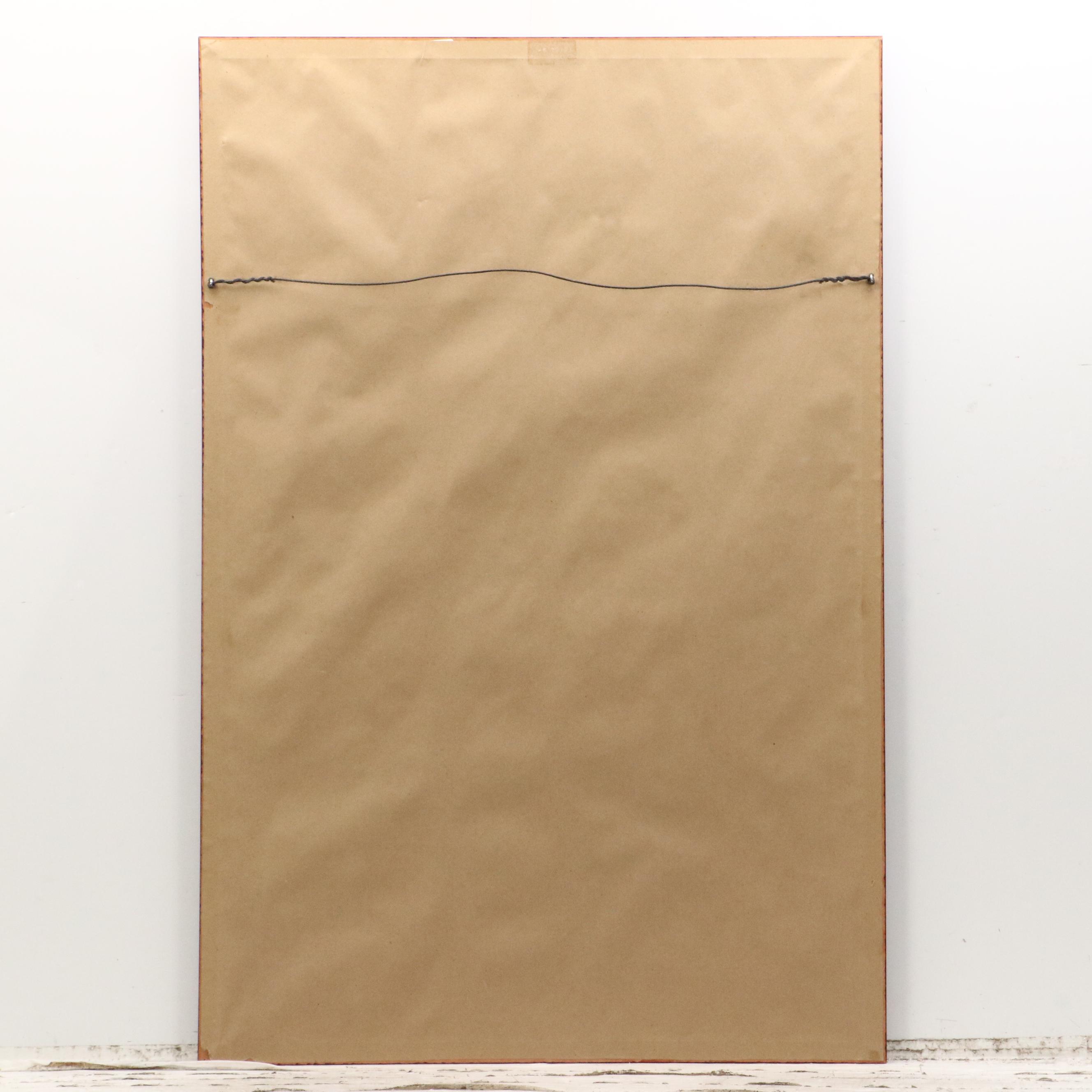 Offset Lithograph After Georgia O'Keeffe "Large Dark Red Leaves on White"