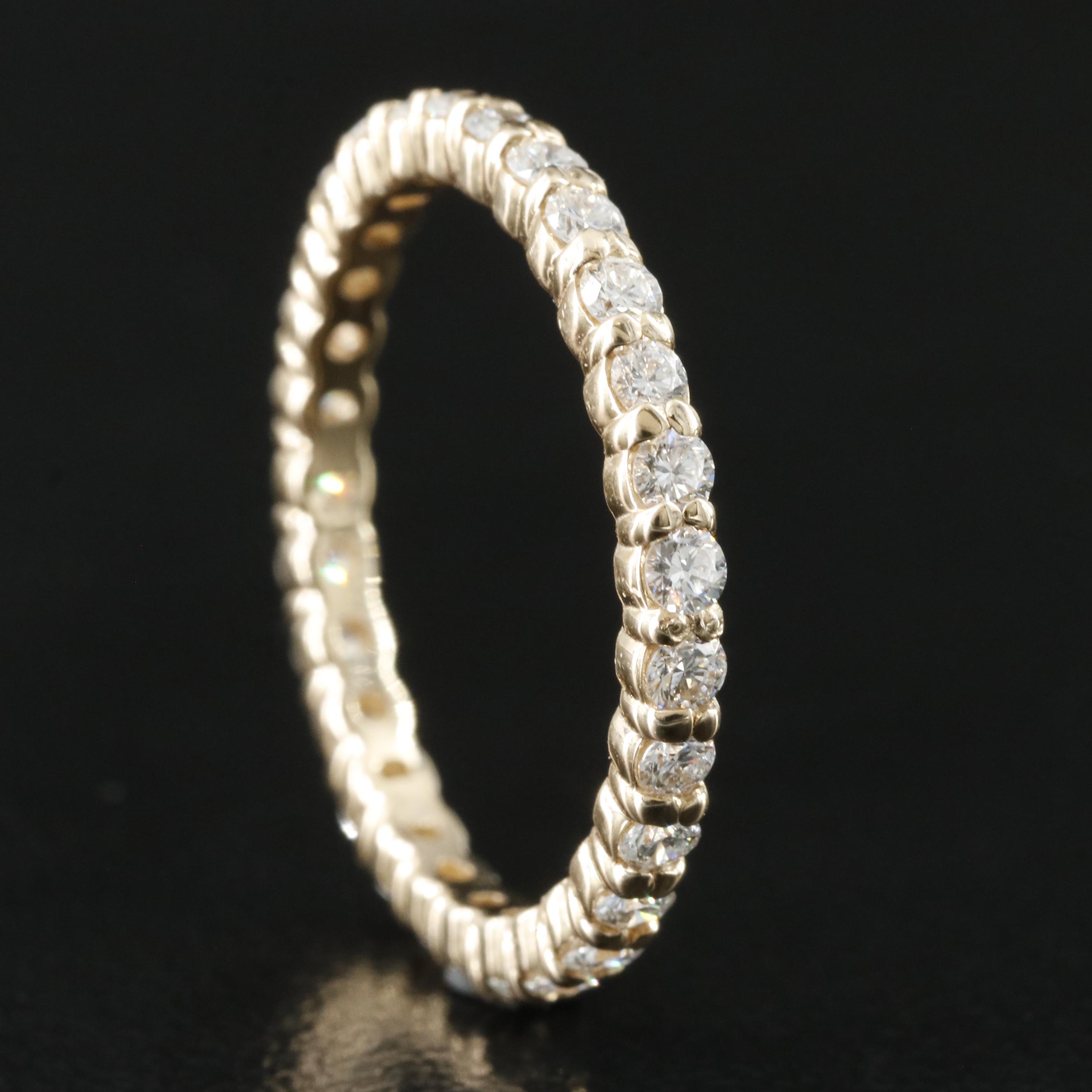 14K 0.80 CTW Lab Grown Diamond  Eternity Band