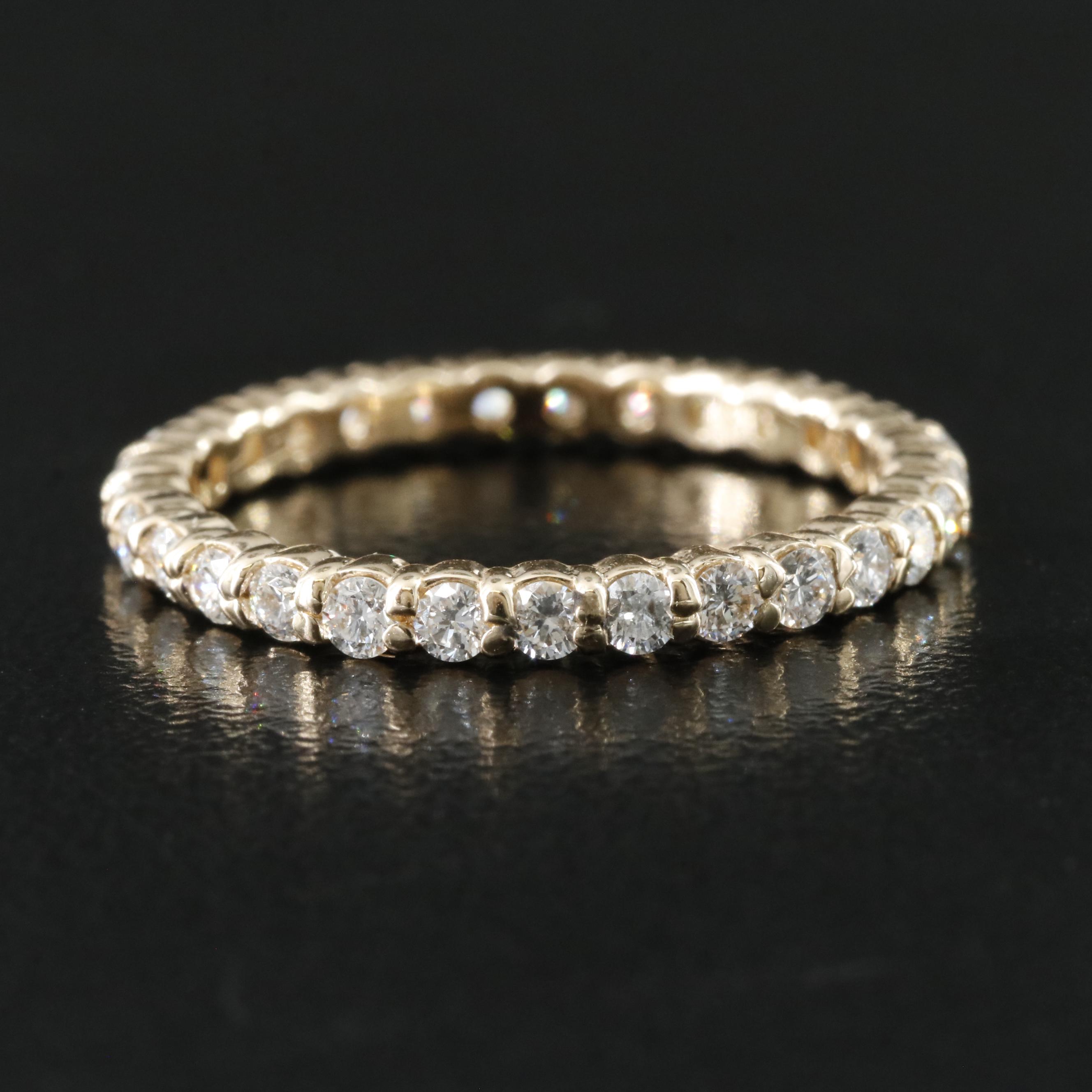 14K 0.80 CTW Lab Grown Diamond  Eternity Band