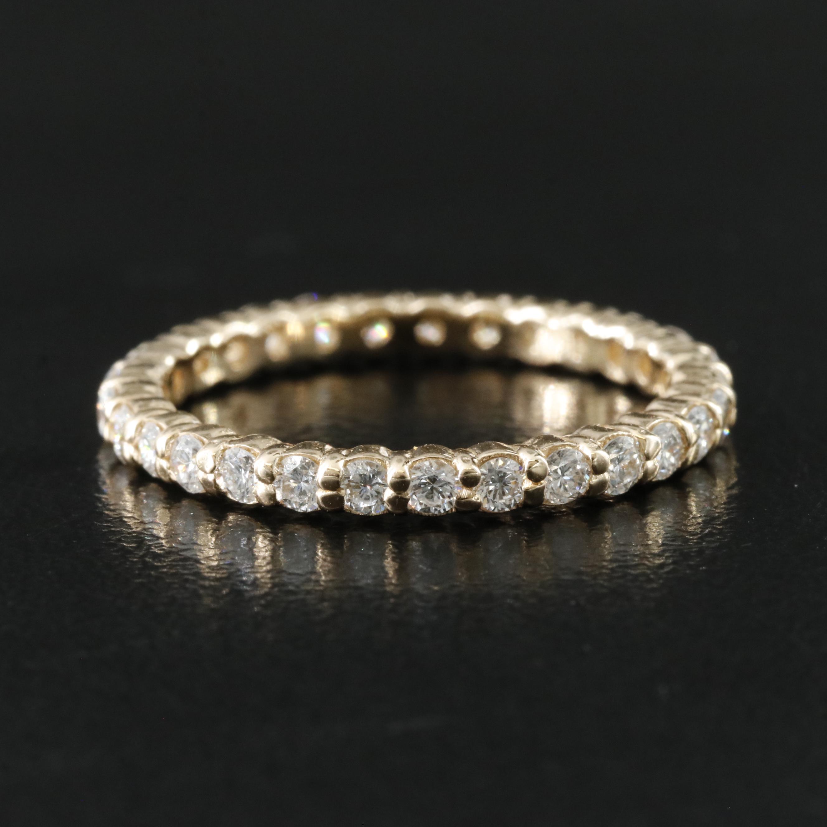 14K 0.80 CTW Lab Grown Diamond  Eternity Band