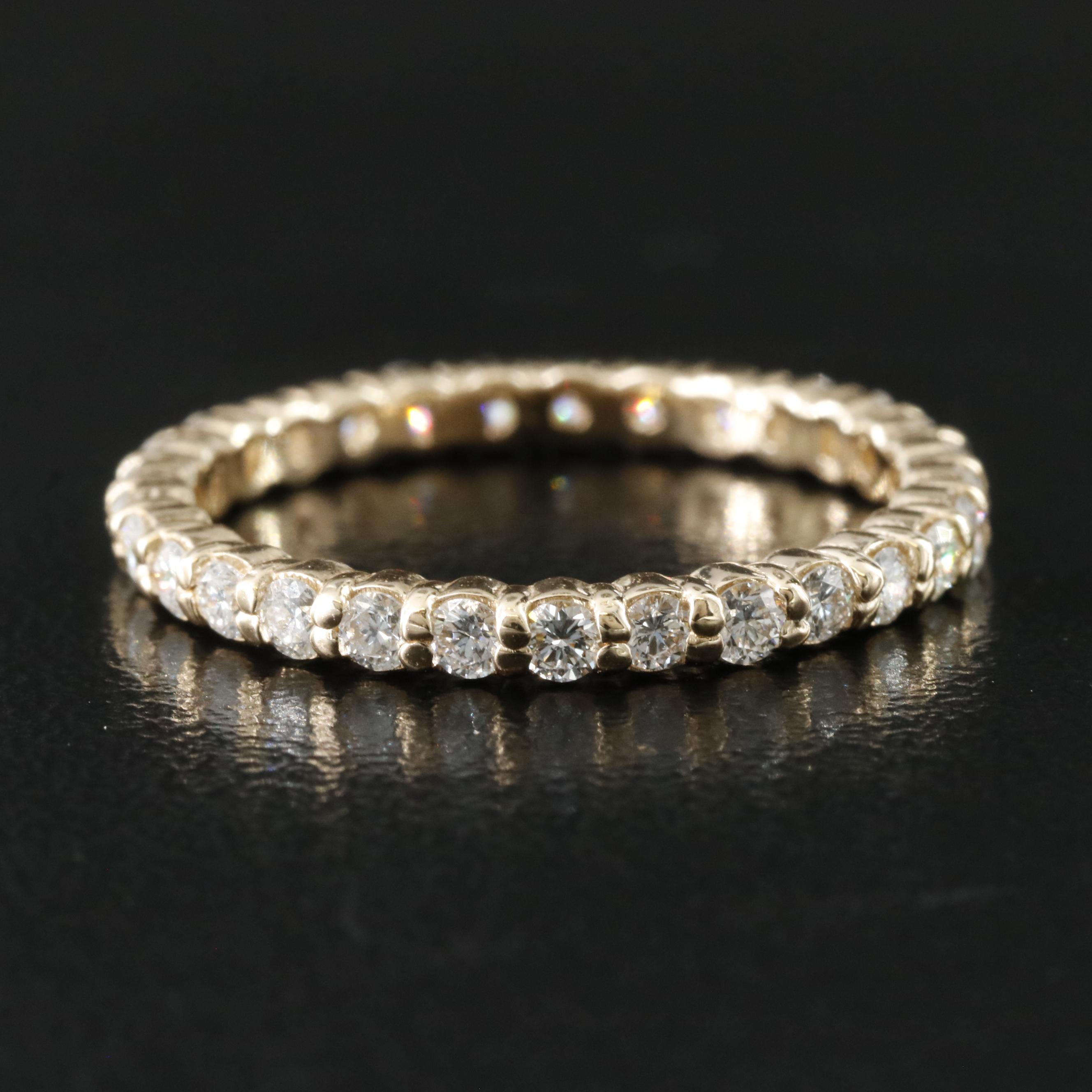 14K 0.80 CTW Lab Grown Diamond  Eternity Band