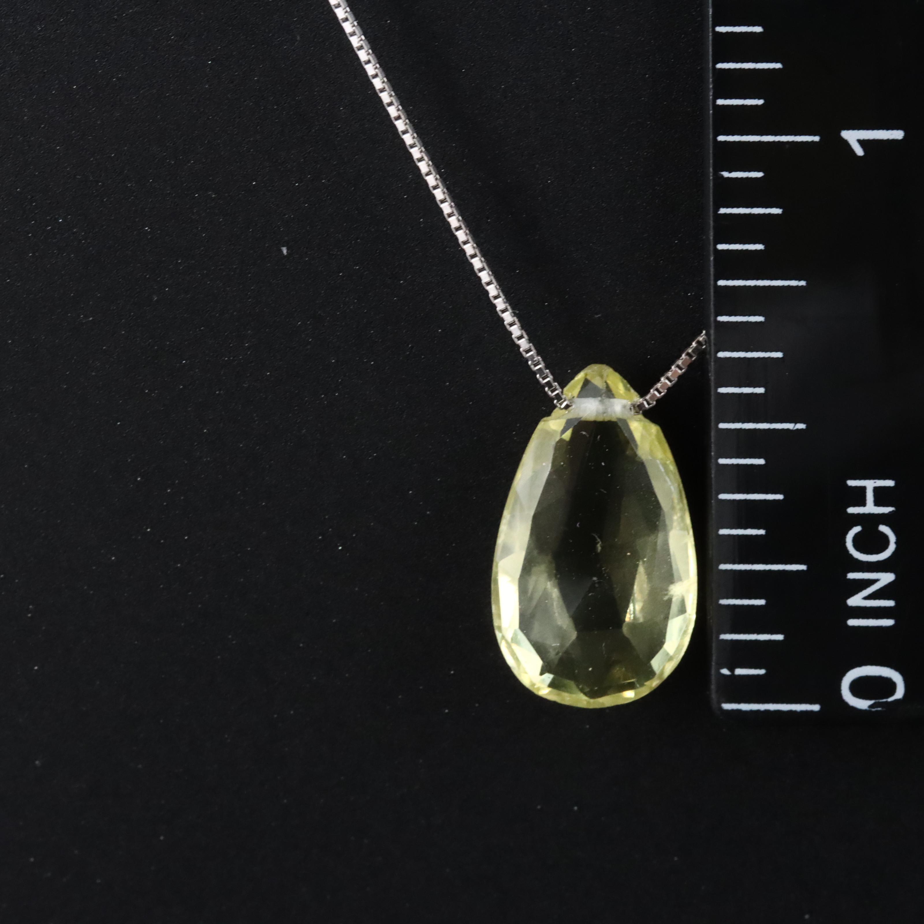 14K Citrine Necklace