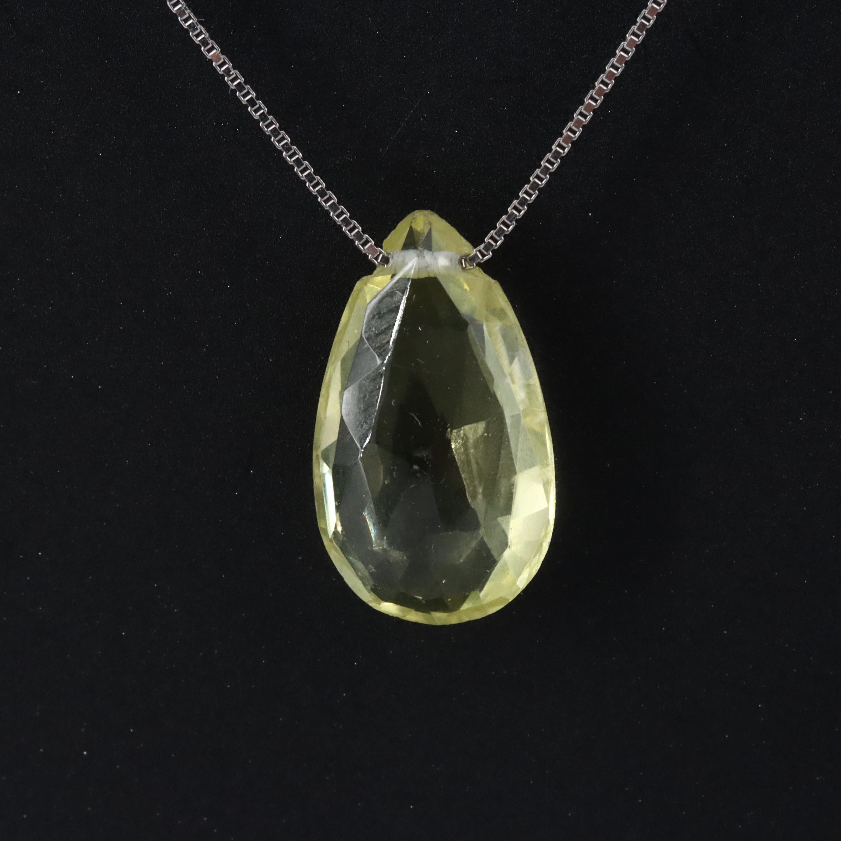 14K Citrine Necklace