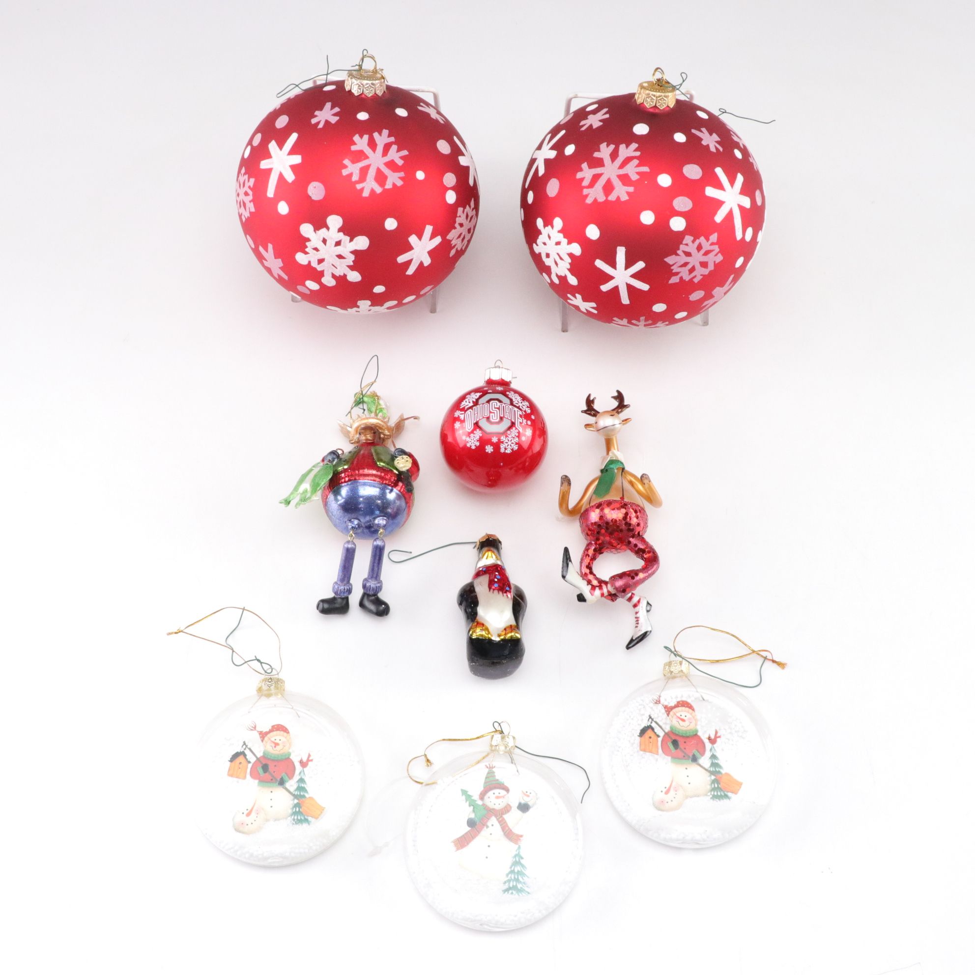 Oversized Orb & Animal Figurine Christmas Ornament Collection