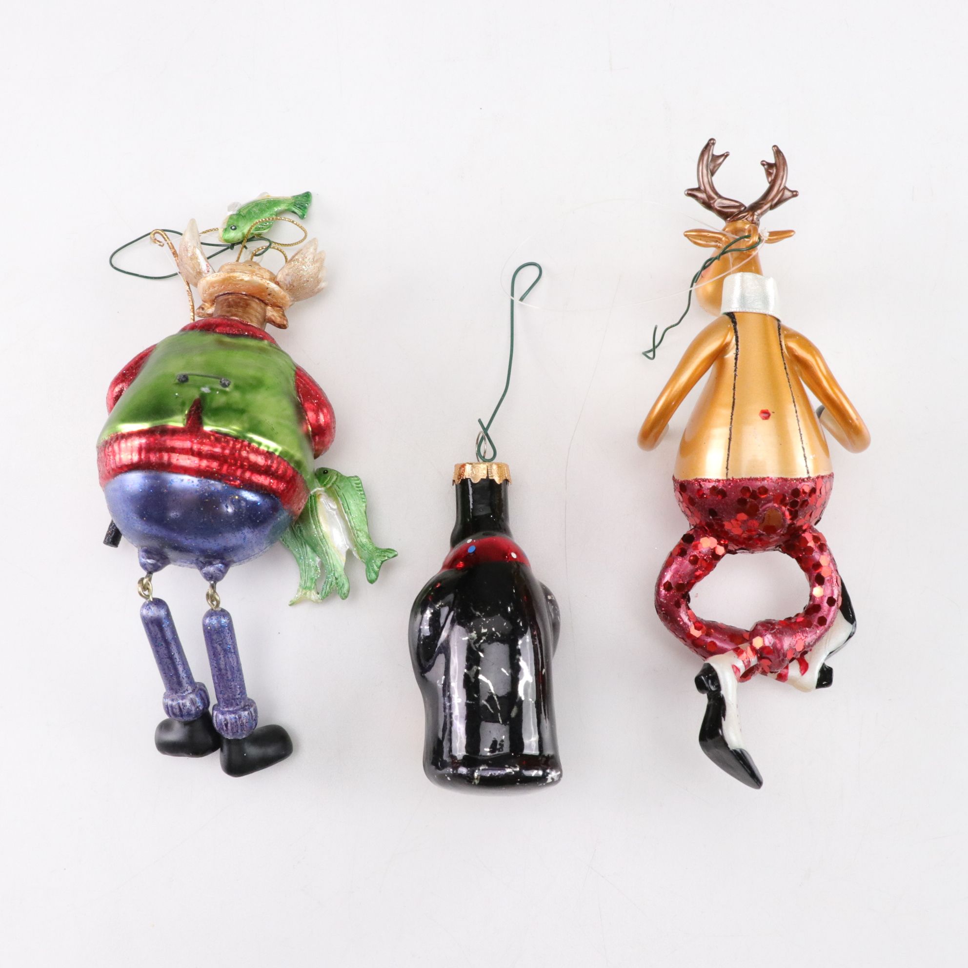 Oversized Orb & Animal Figurine Christmas Ornament Collection