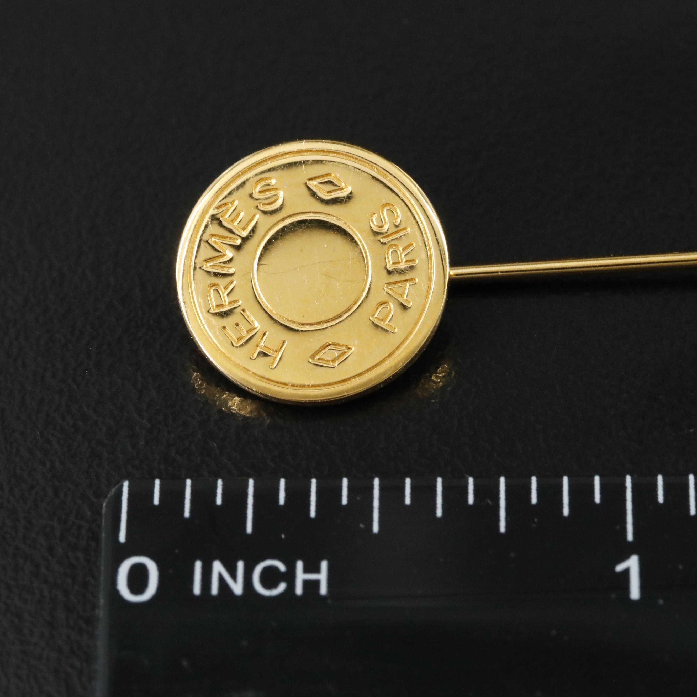 Hermès Paris Clou de Selle Stick Pin