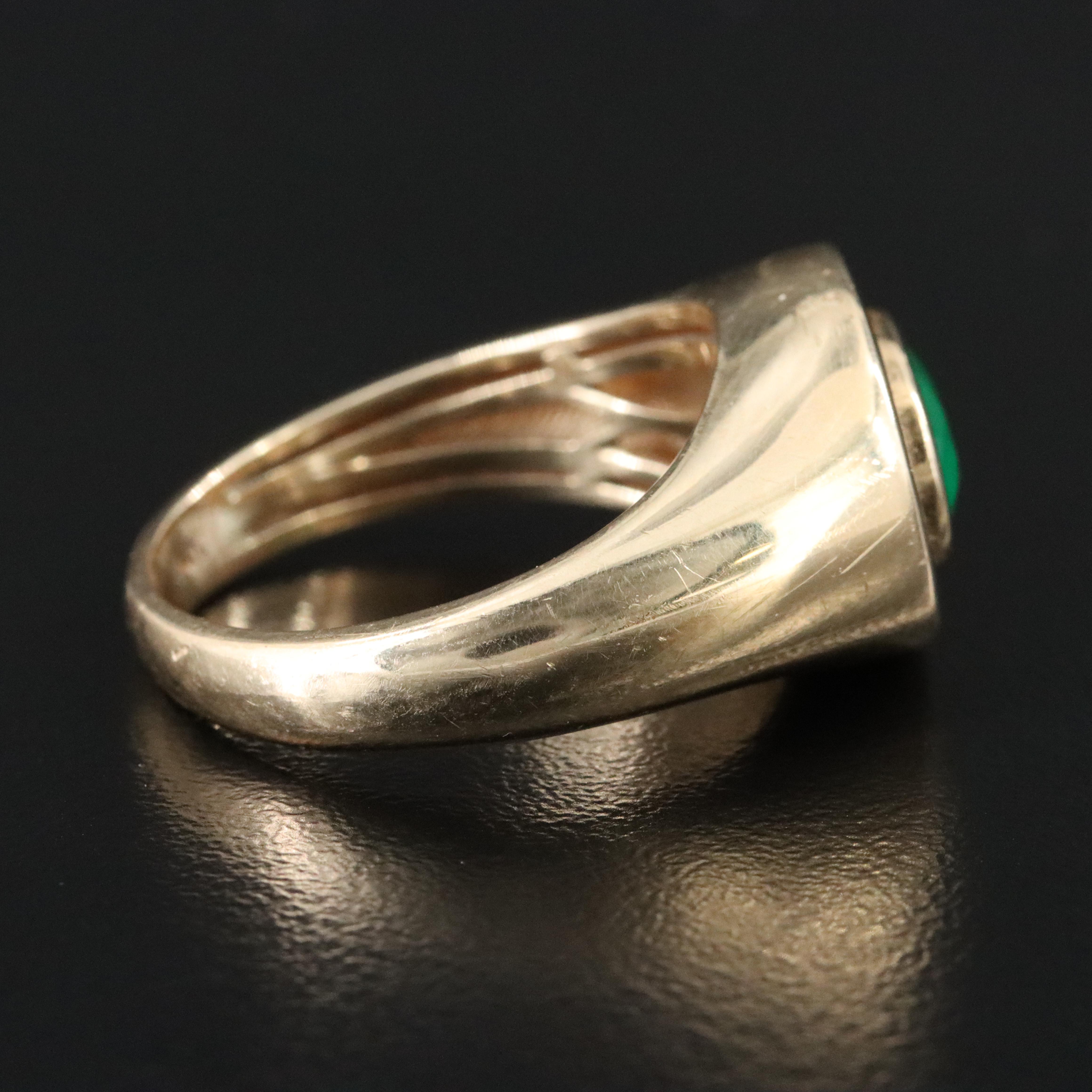 EFFY 14K Emerald and Diamond Halo Ring