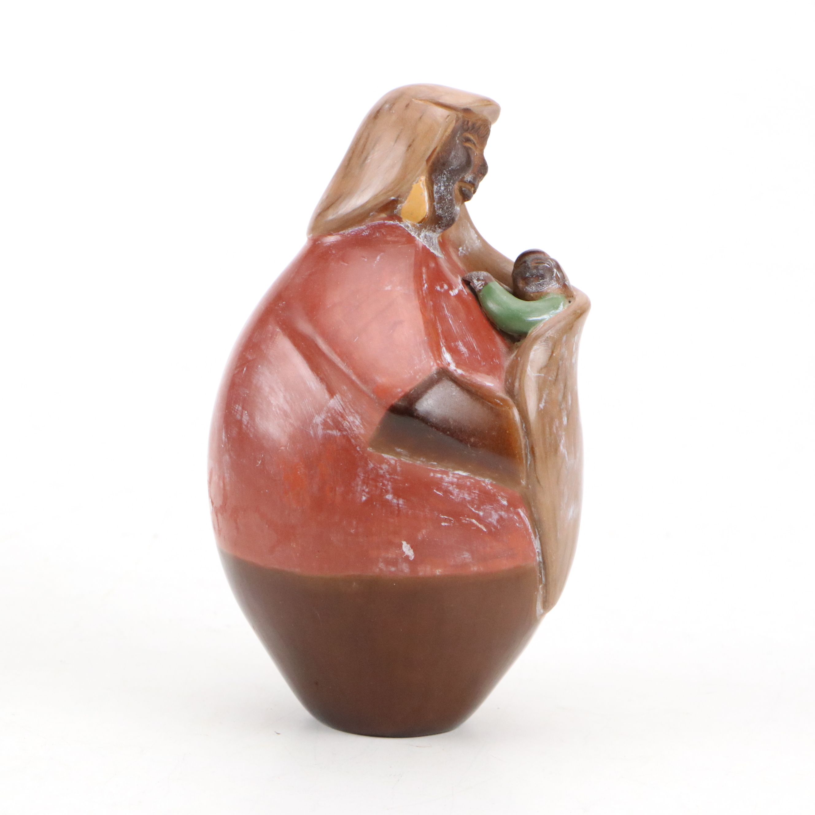 Santos Flores Ruiz Narcisa Cruz Peruvian Chulucanas Pottery Figure, 2005