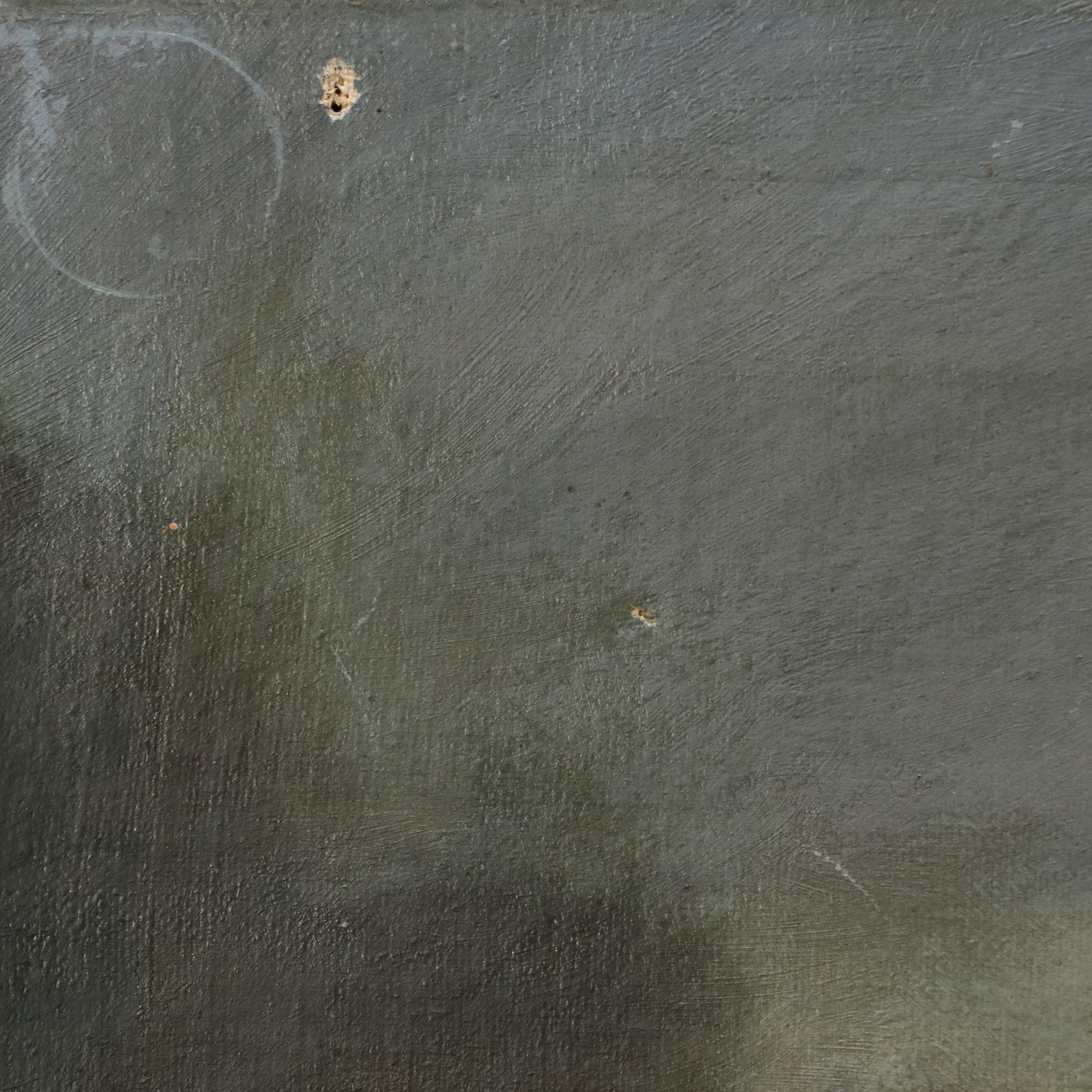 Landscape Oil Painting of Waterfall Scene with Rocky Cliffs