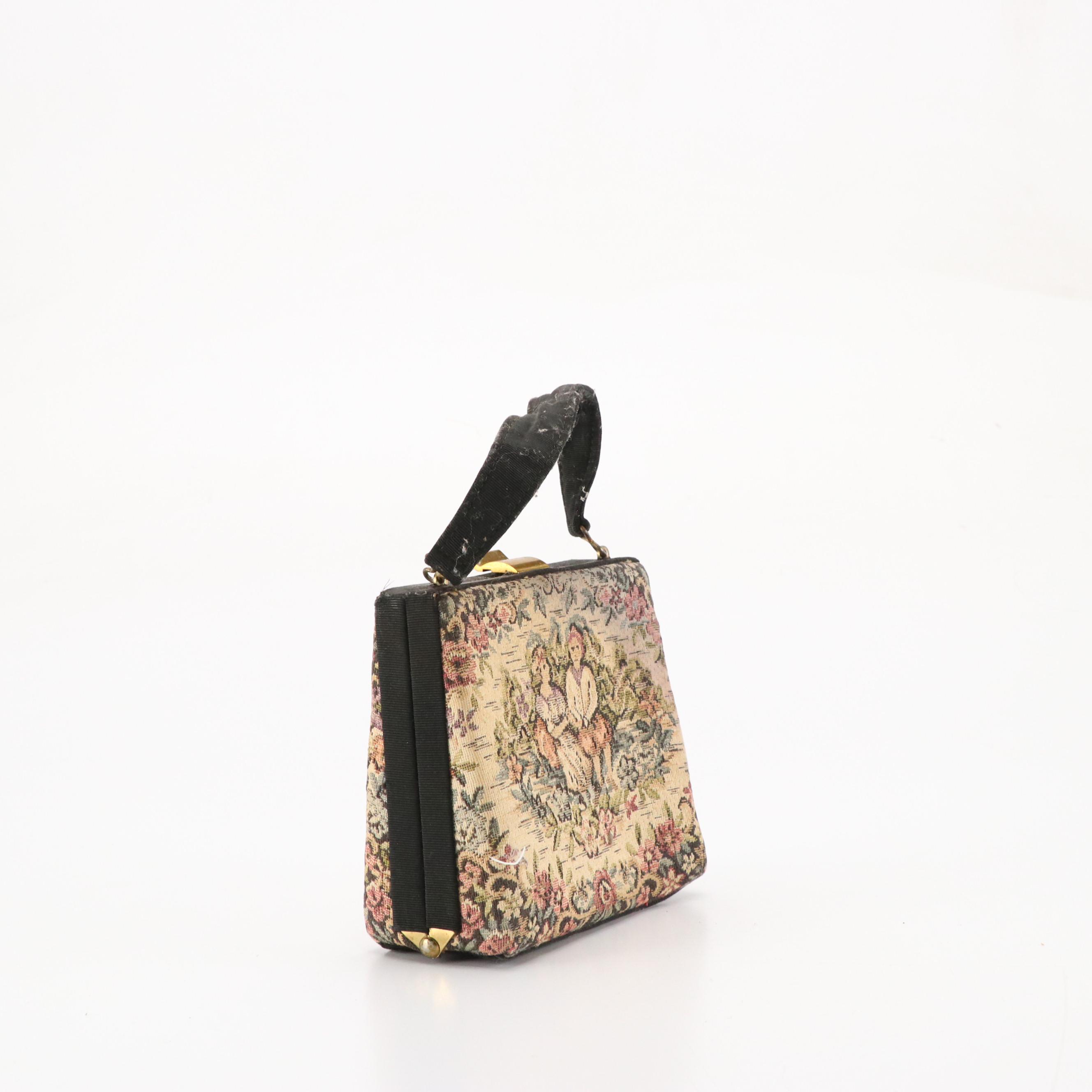 Garay Animal Printed Framed Handbag with Other Evening Bags and Gloves