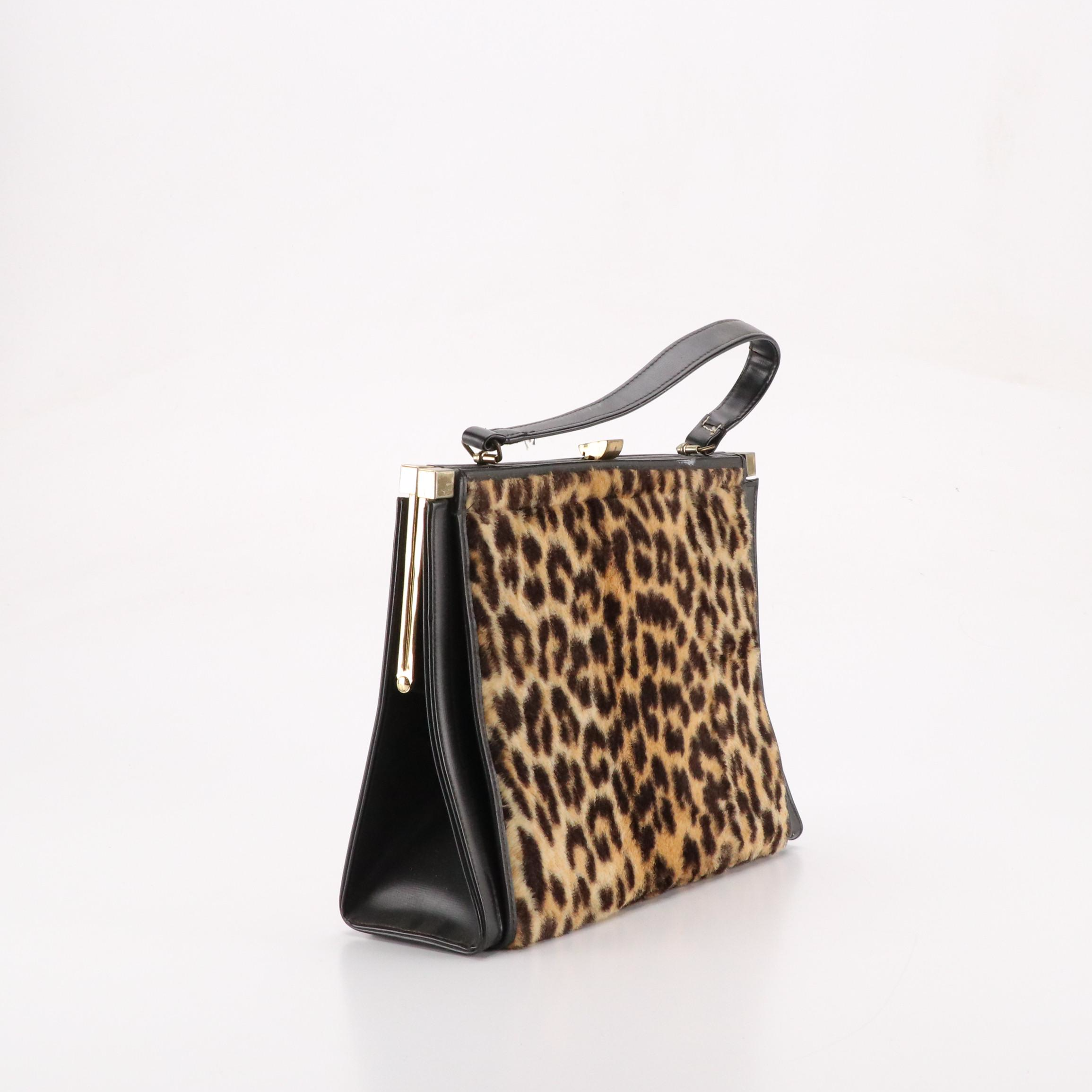 Garay Animal Printed Framed Handbag with Other Evening Bags and Gloves