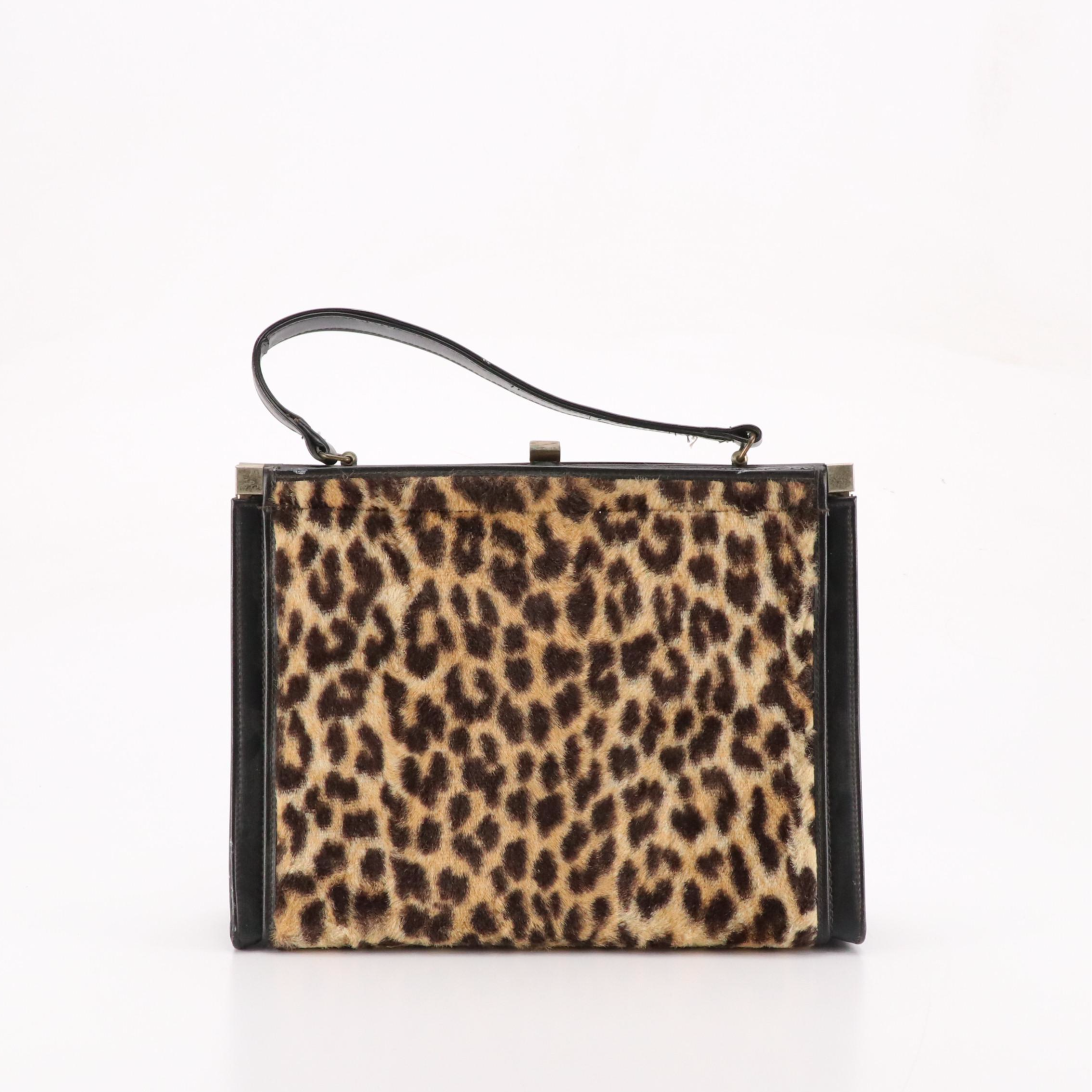 Garay Animal Printed Framed Handbag with Other Evening Bags and Gloves