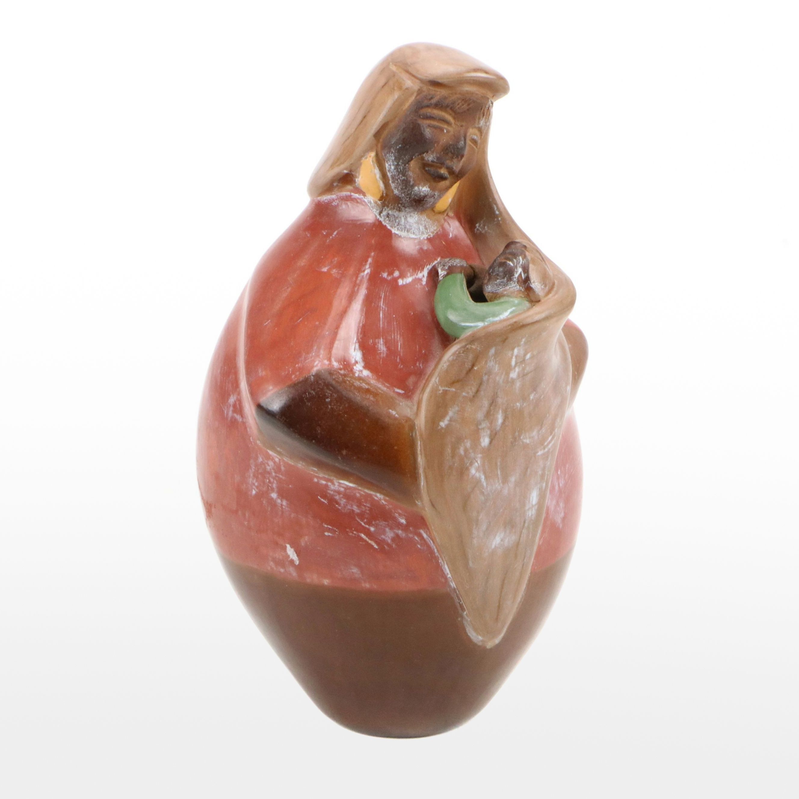 Santos Flores Ruiz Narcisa Cruz Peruvian Chulucanas Pottery Figure, 2005