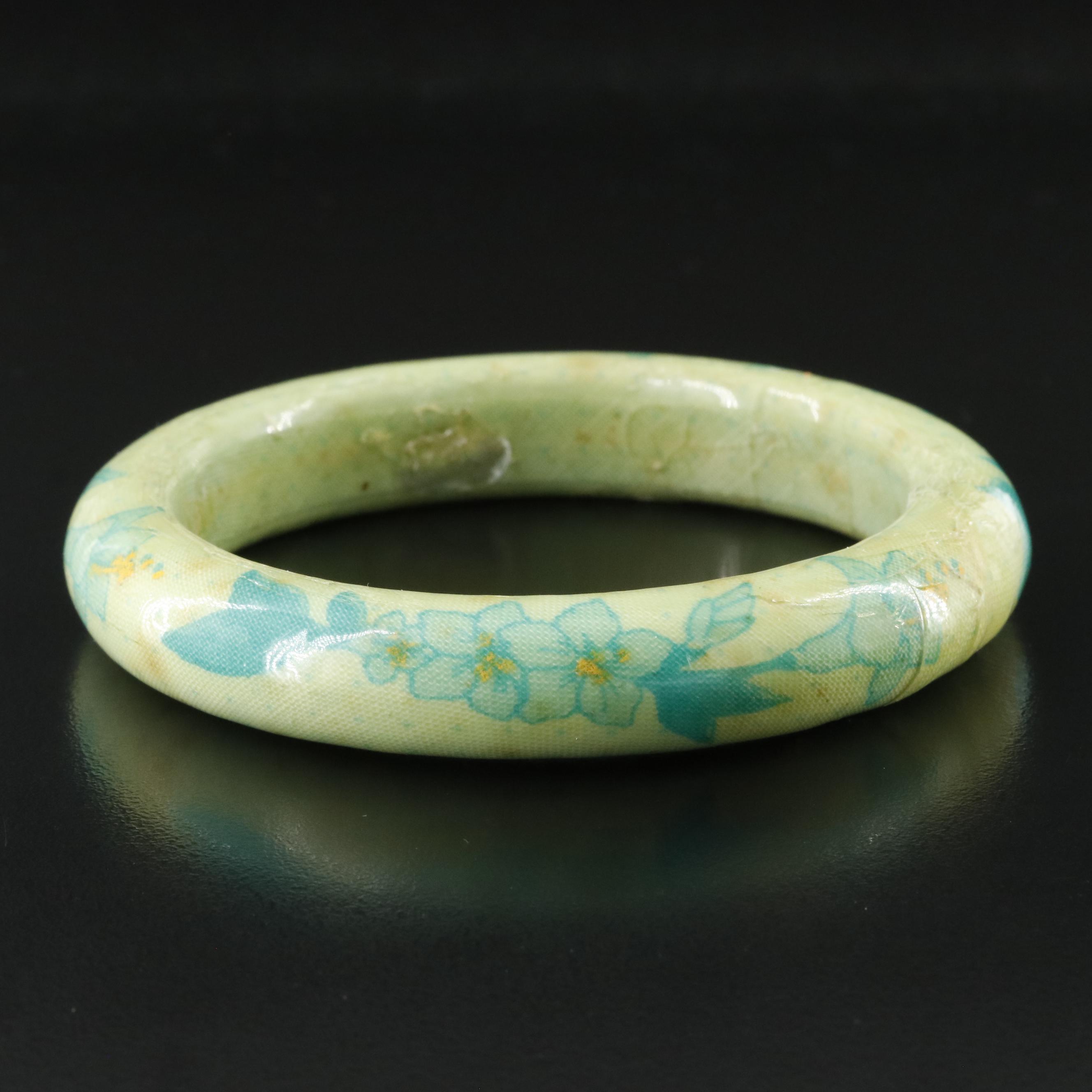 Vintage L&P Buch & Deichmann Floral Bangle
