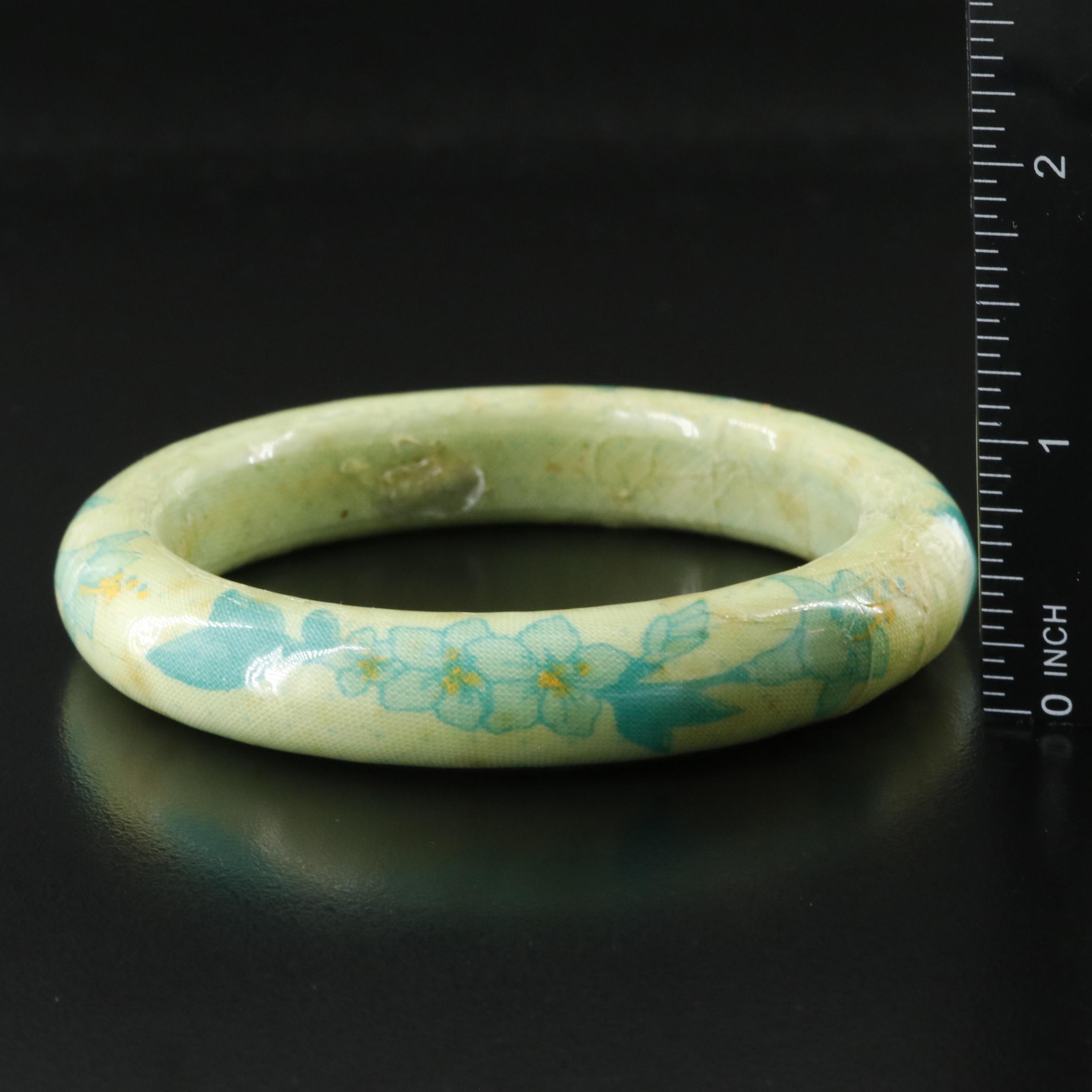 Vintage L&P Buch & Deichmann Floral Bangle