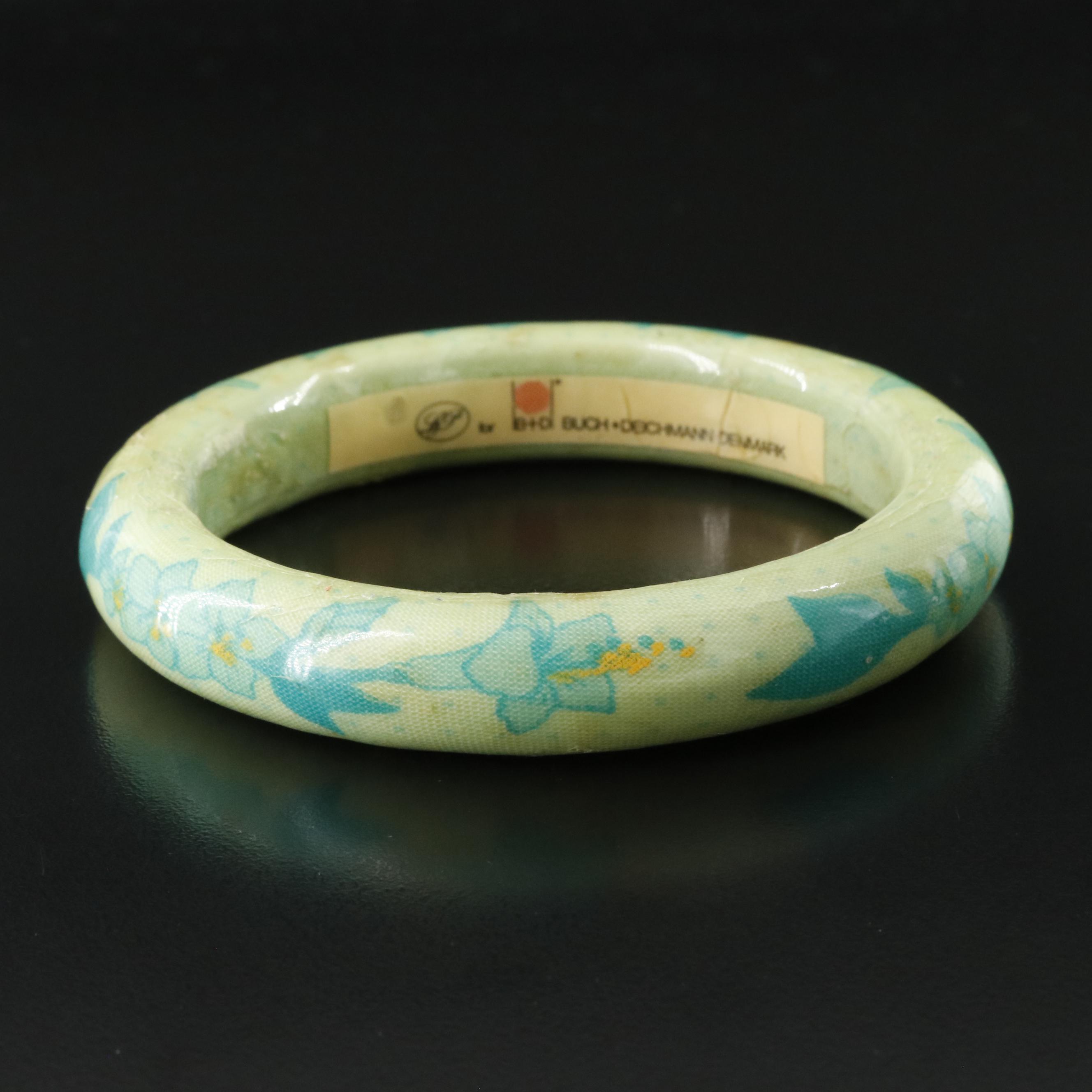 Vintage L&P Buch & Deichmann Floral Bangle