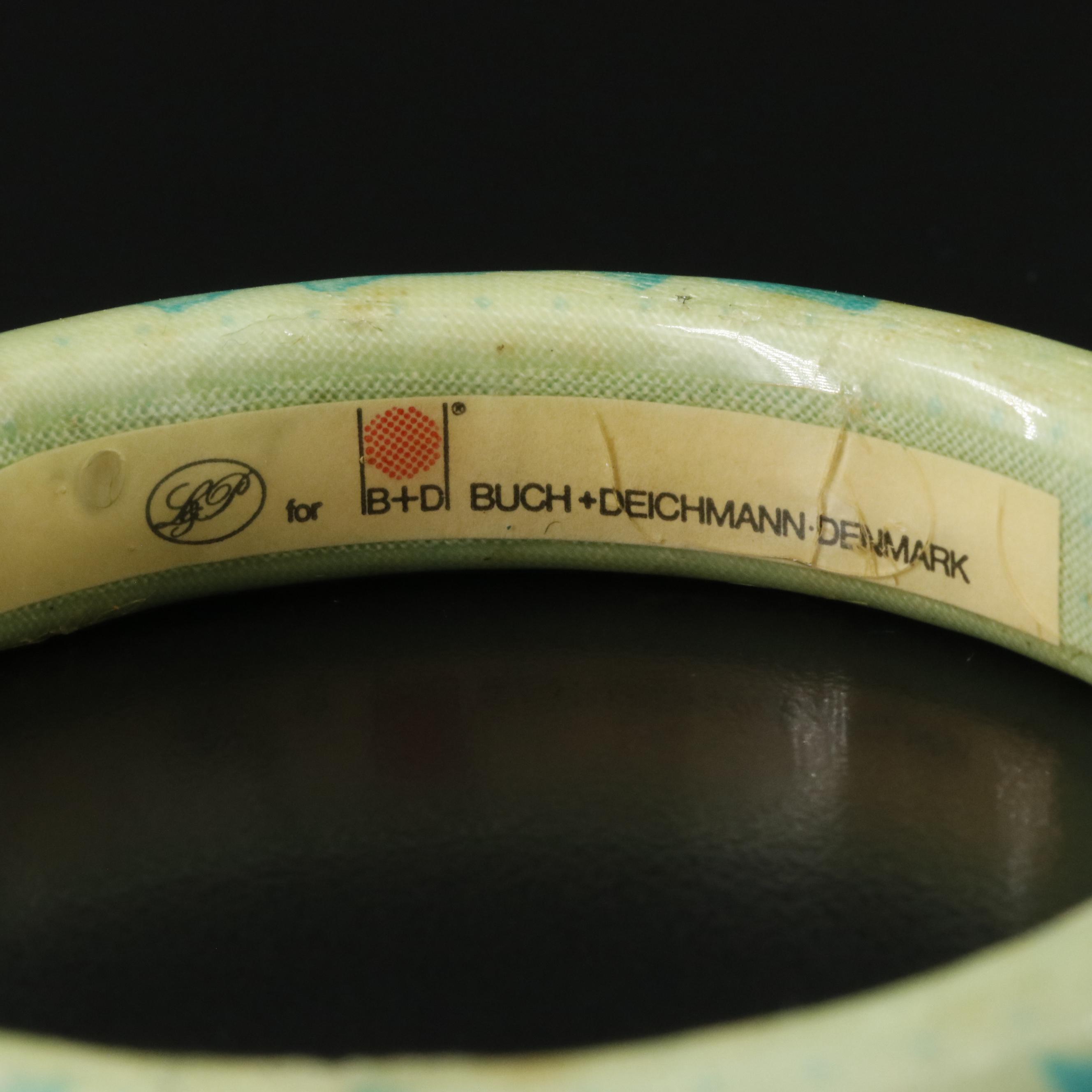 Vintage L&P Buch & Deichmann Floral Bangle