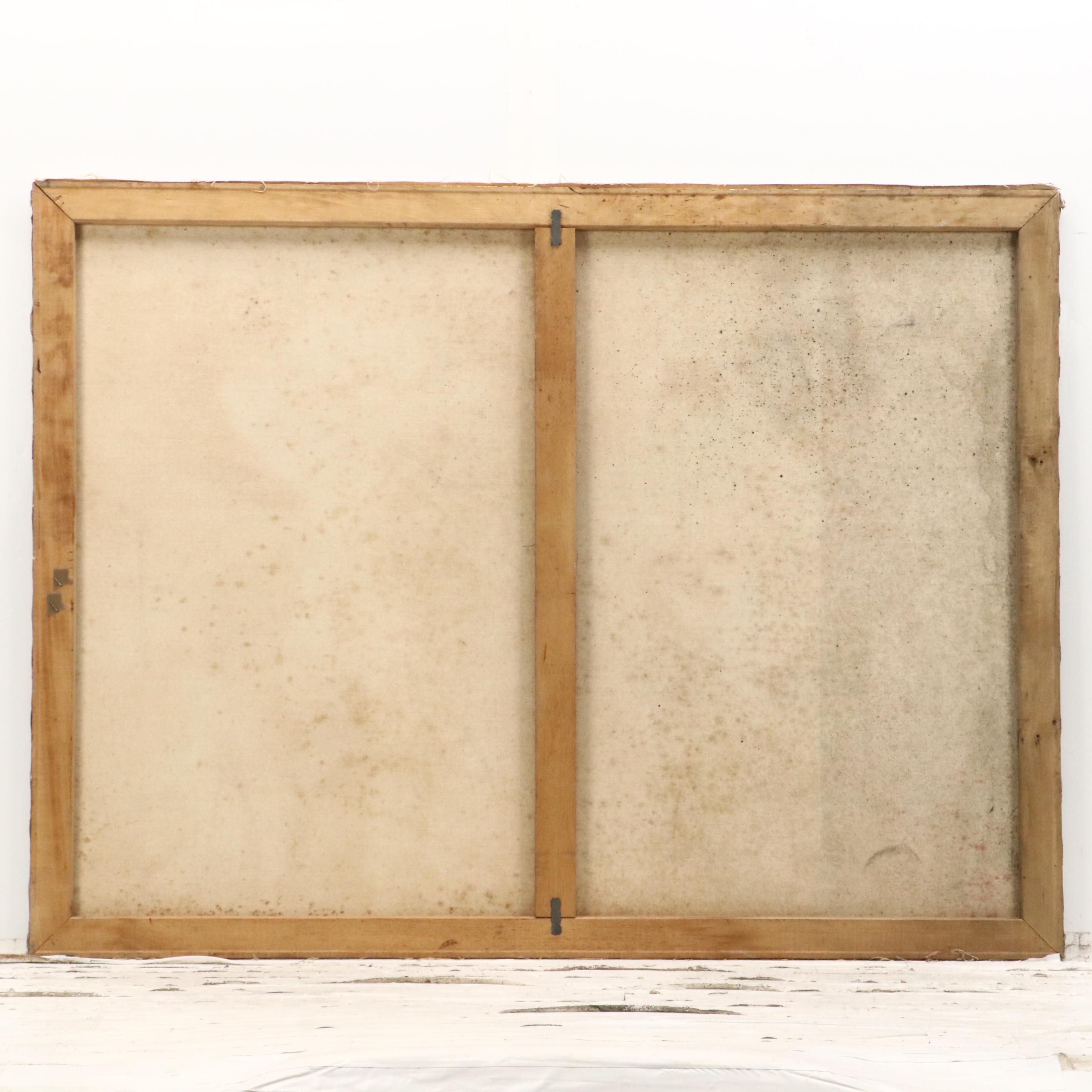 Impressionistic Style Oil Portrait of Nude Women with Flowers