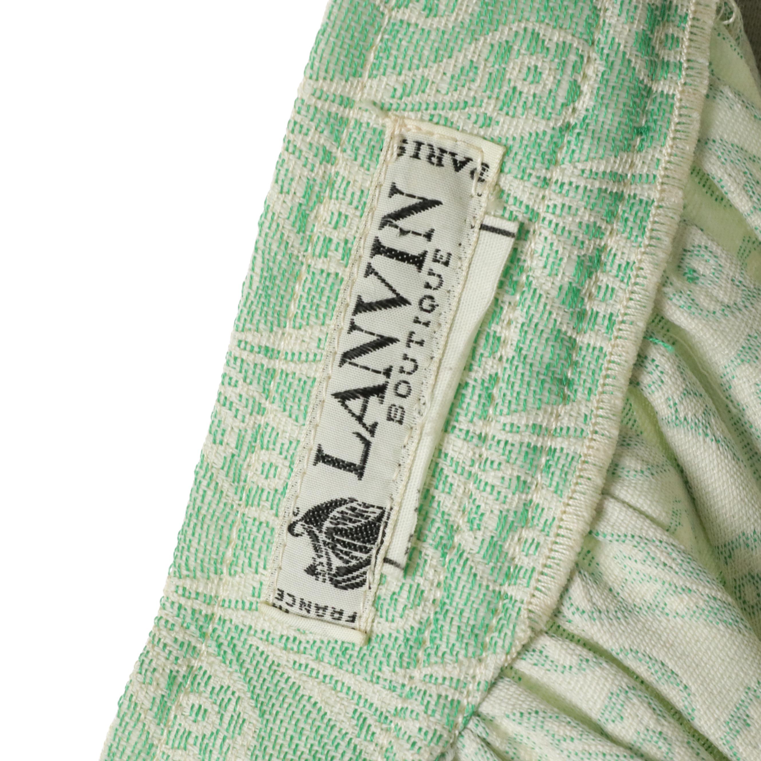 Lanvin Boutique Multicolored Pattern Button-Front Jacket, 1970's