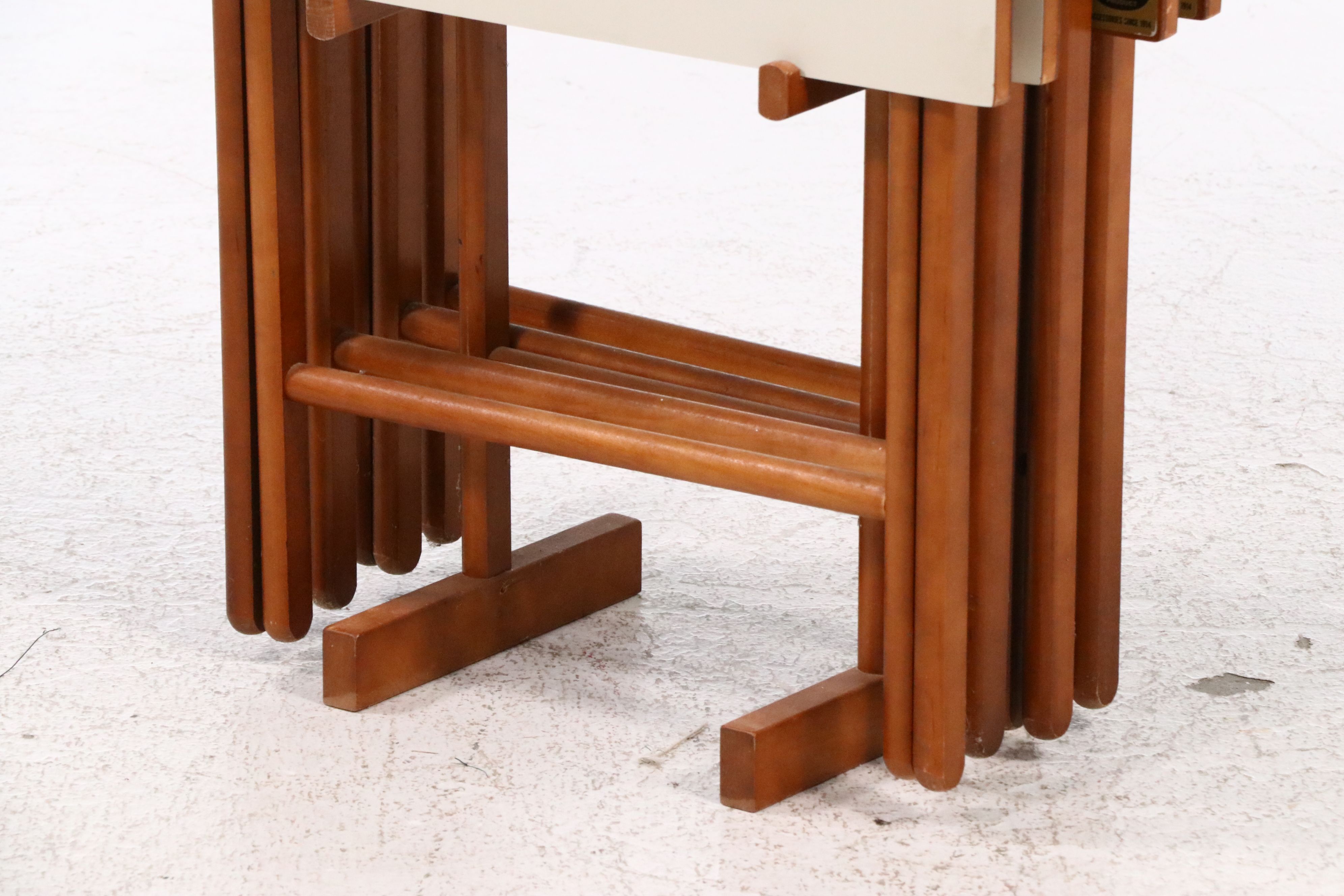 Scheibe "English Fox Hunting" Folding Table Set, Mid to Late 20th C.