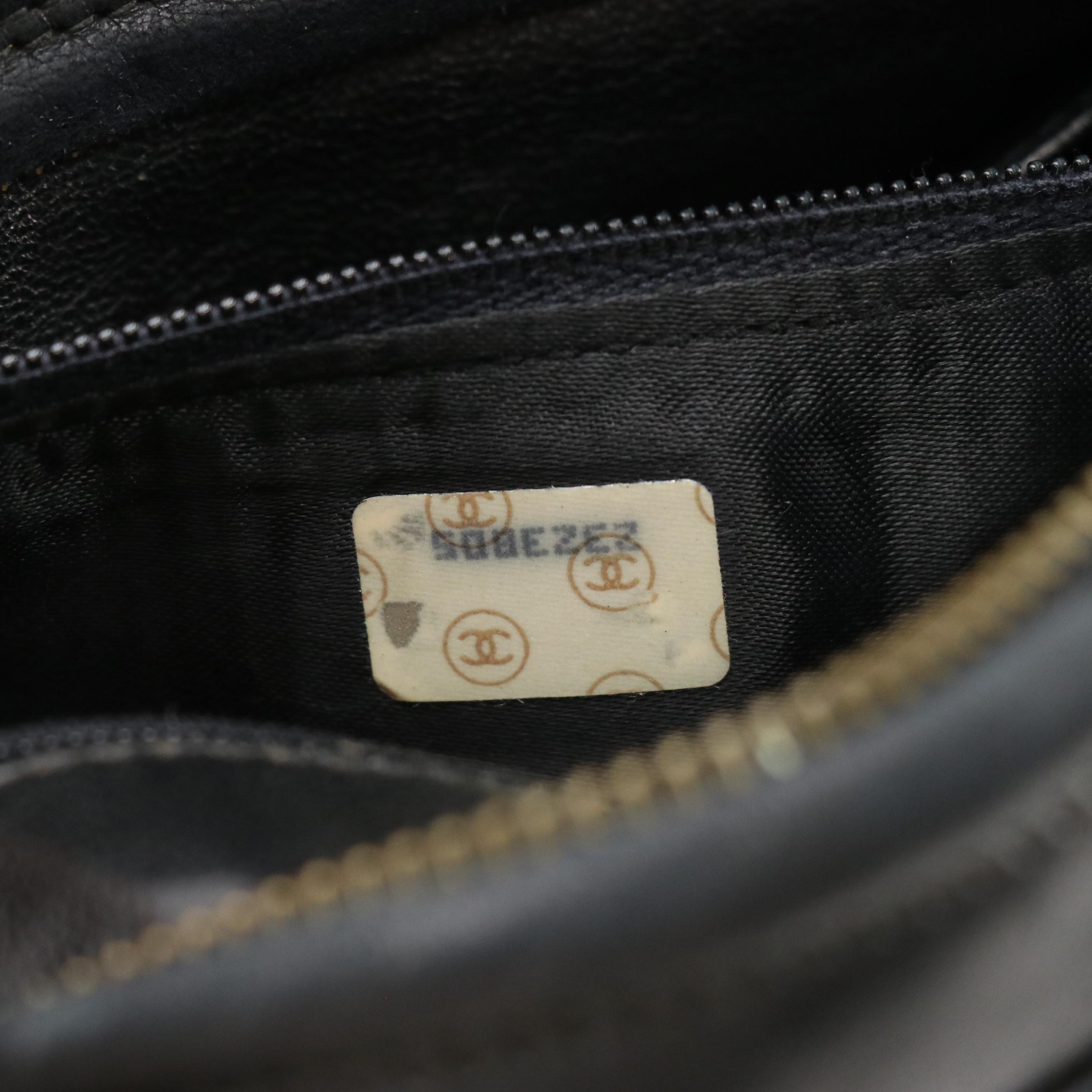 Chanel CC Tassel Camera Bag in Vertical Stitch Lambskin Leather