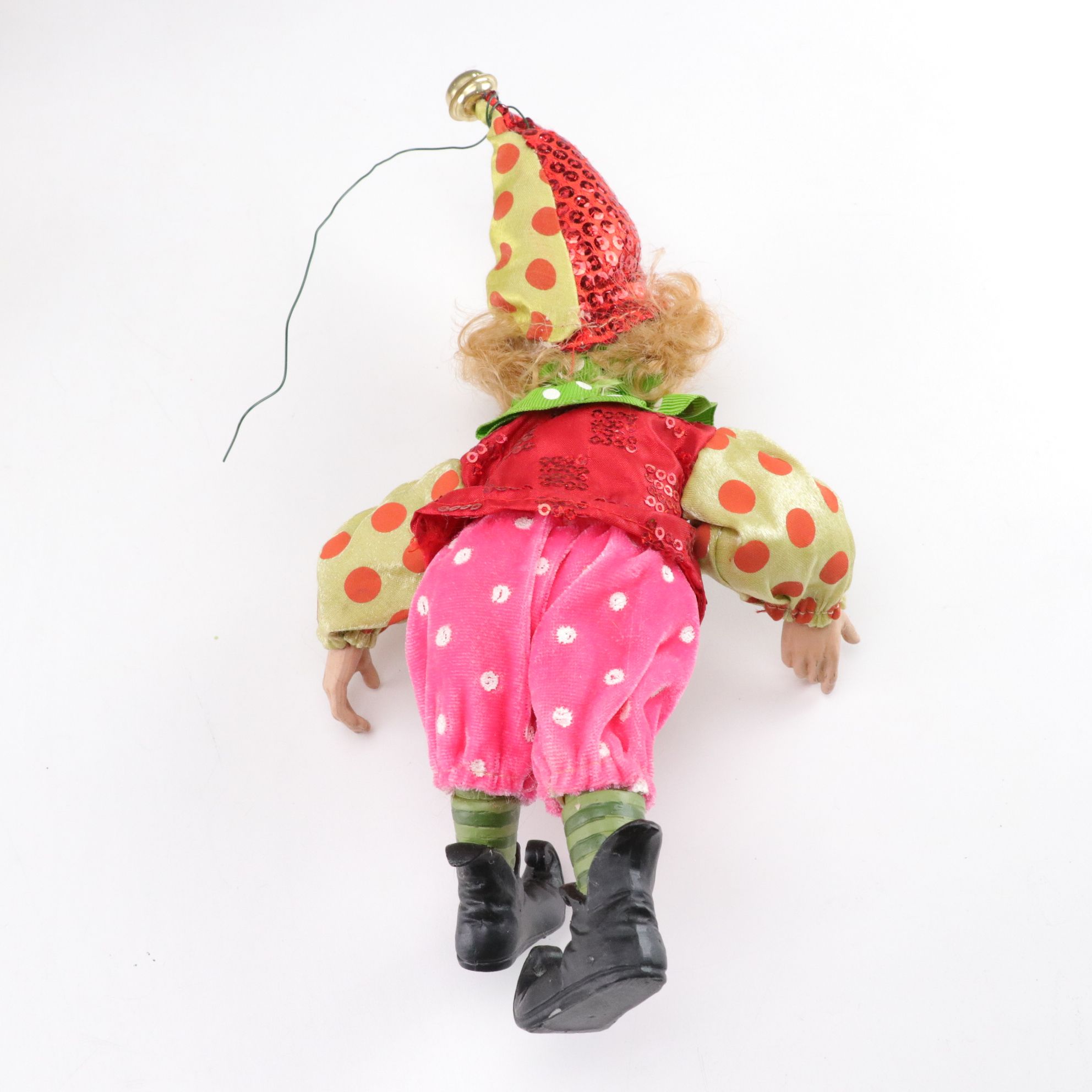 Hand-Crafted Christmas Elf Ornament with Polish Glass Ornaments and More