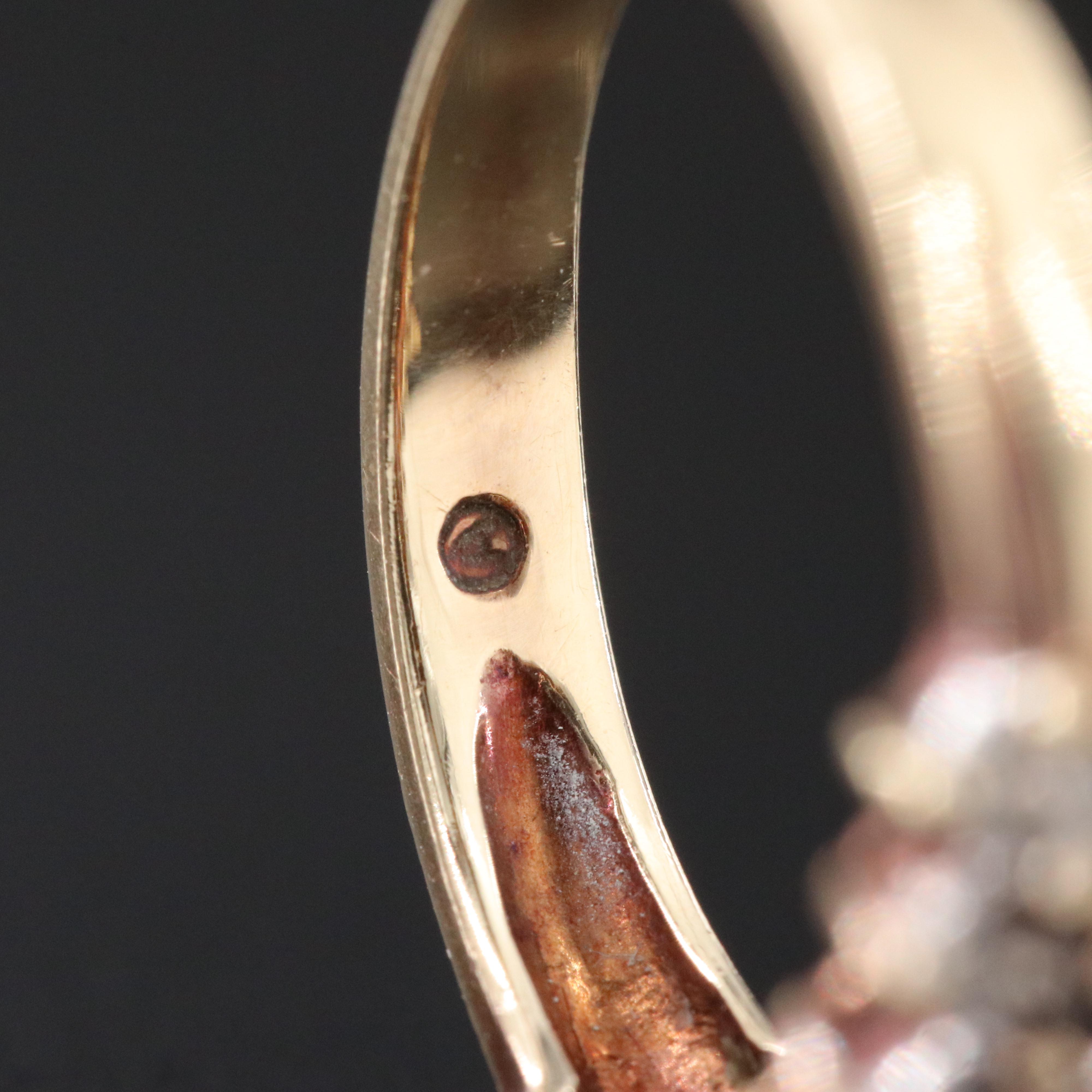 10K 1.02 CT Sapphire and Diamond Ring