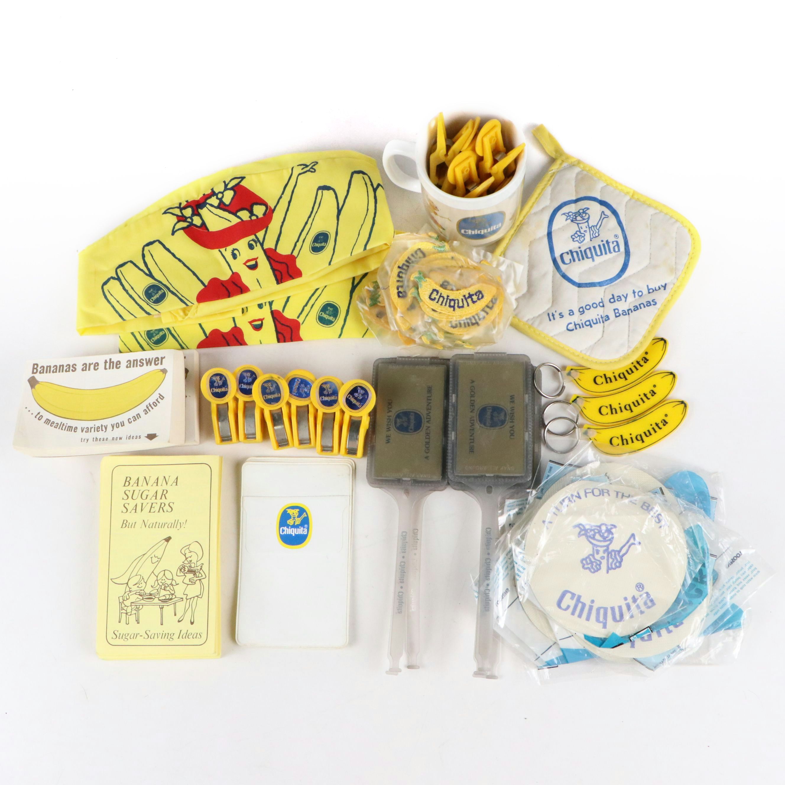 Chiquita Advertising Clips, Luggage Tags, Mug, Key Chains and More
