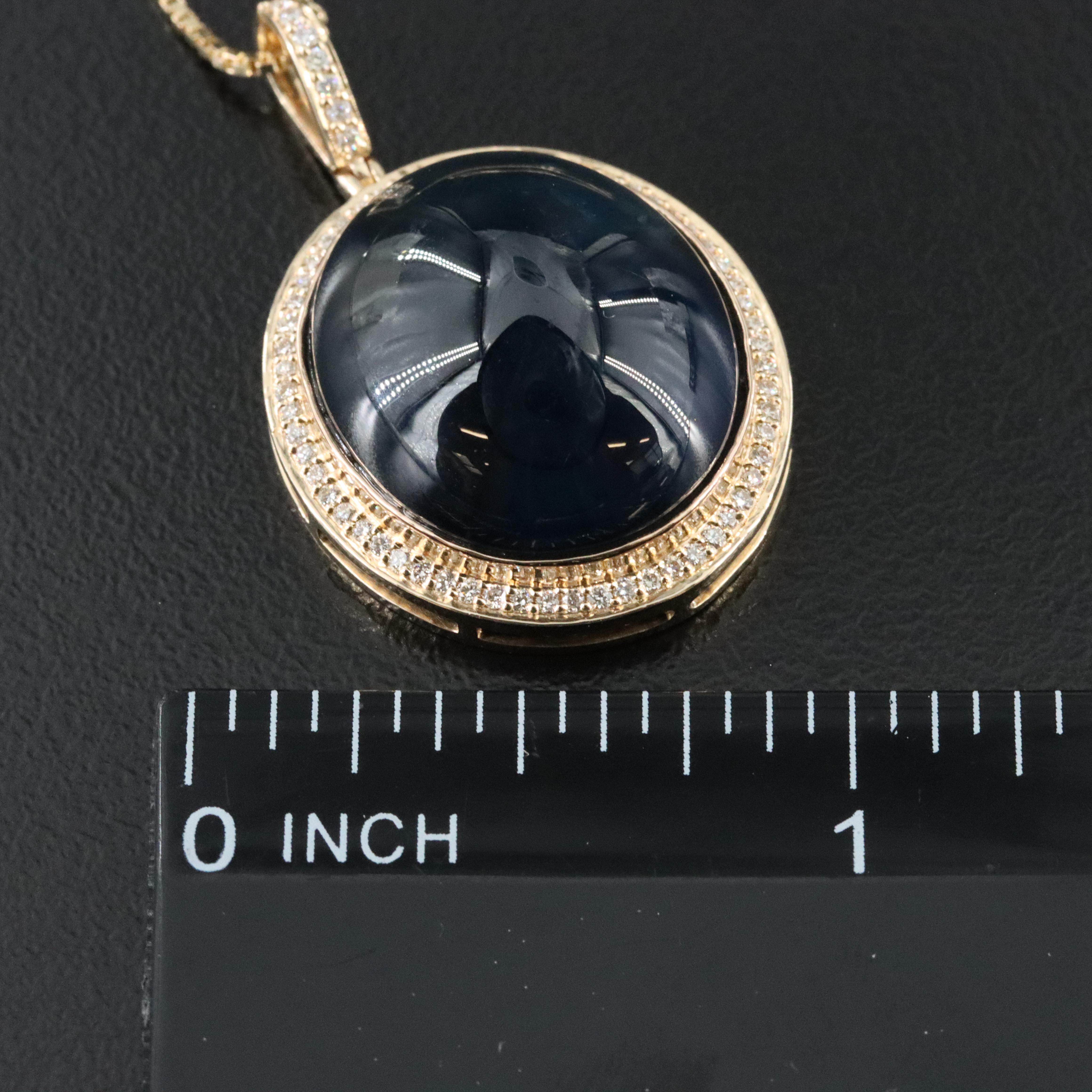 14K 28.48 CT Sapphire and Diamond Pendant Necklace with IGI Jewelry Report
